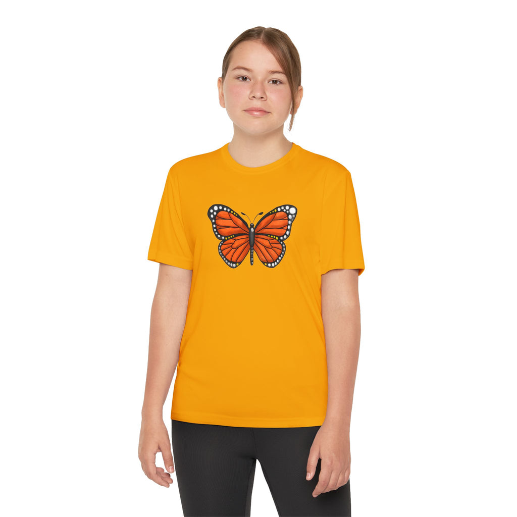 Butterffy Youth T-Shirt Sports Graphic Tee, Cool Athletic Shirt for Kids, Perfect for Sports Events, Team Spirit