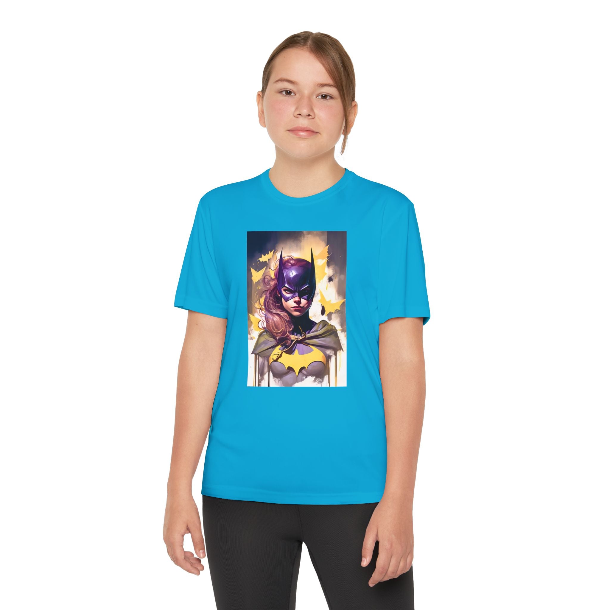 Superhero Youth T-Shirt Sports Graphic Tee, Cool Athletic Shirt for Kids