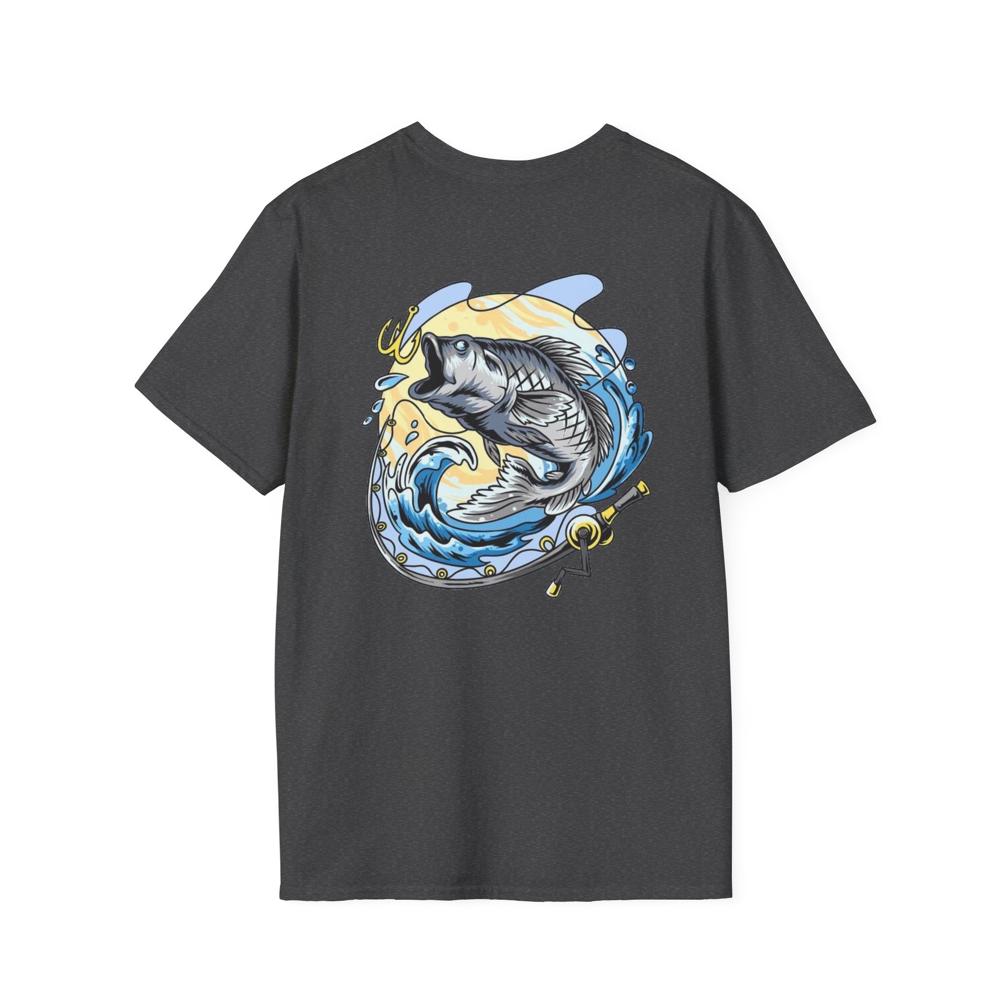 Patriotic Fishing Tshirt, American Flag Tee, 4th of July Shirt, USA Independence Day Top, Patriotic Graphic Tee, Unisex Patriotic
