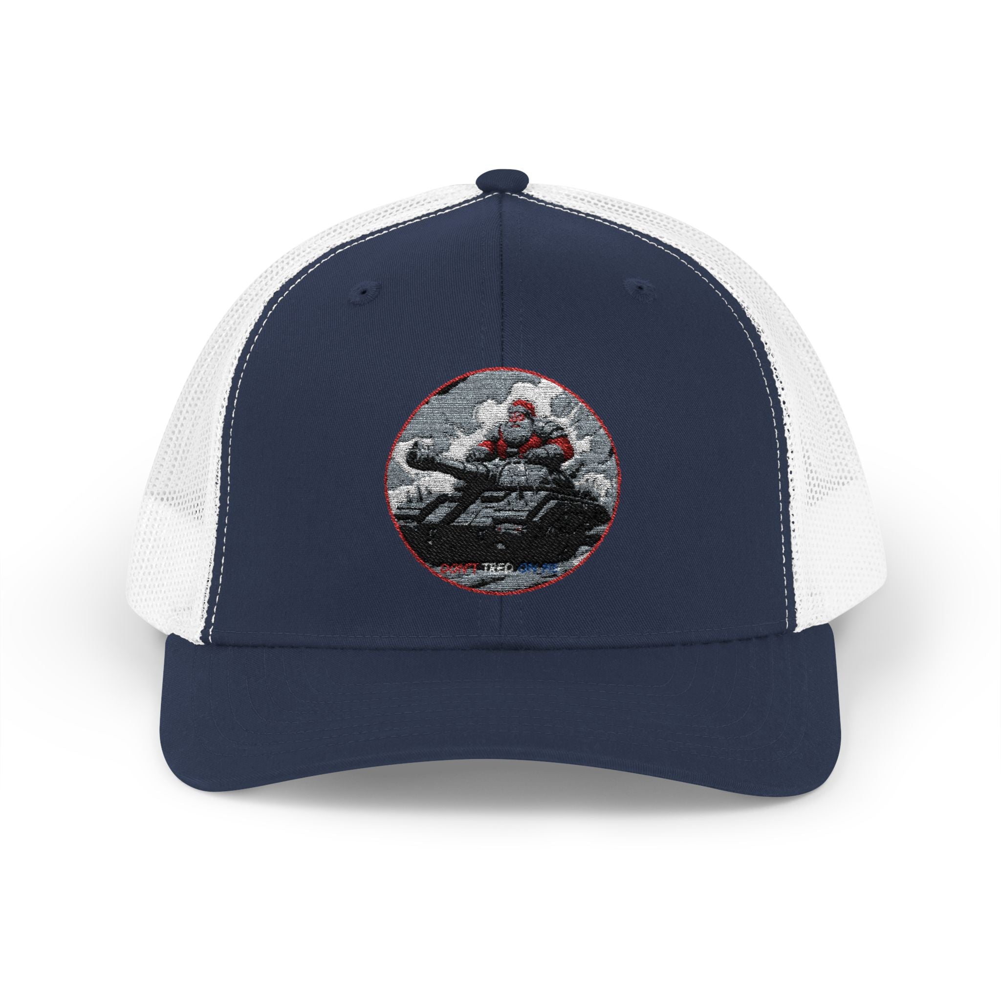 Santa Claus On A Tank Christmas Patriotic, Trucker Cap, Patriotic hat, Truckers Hat, Patriotic Accessories