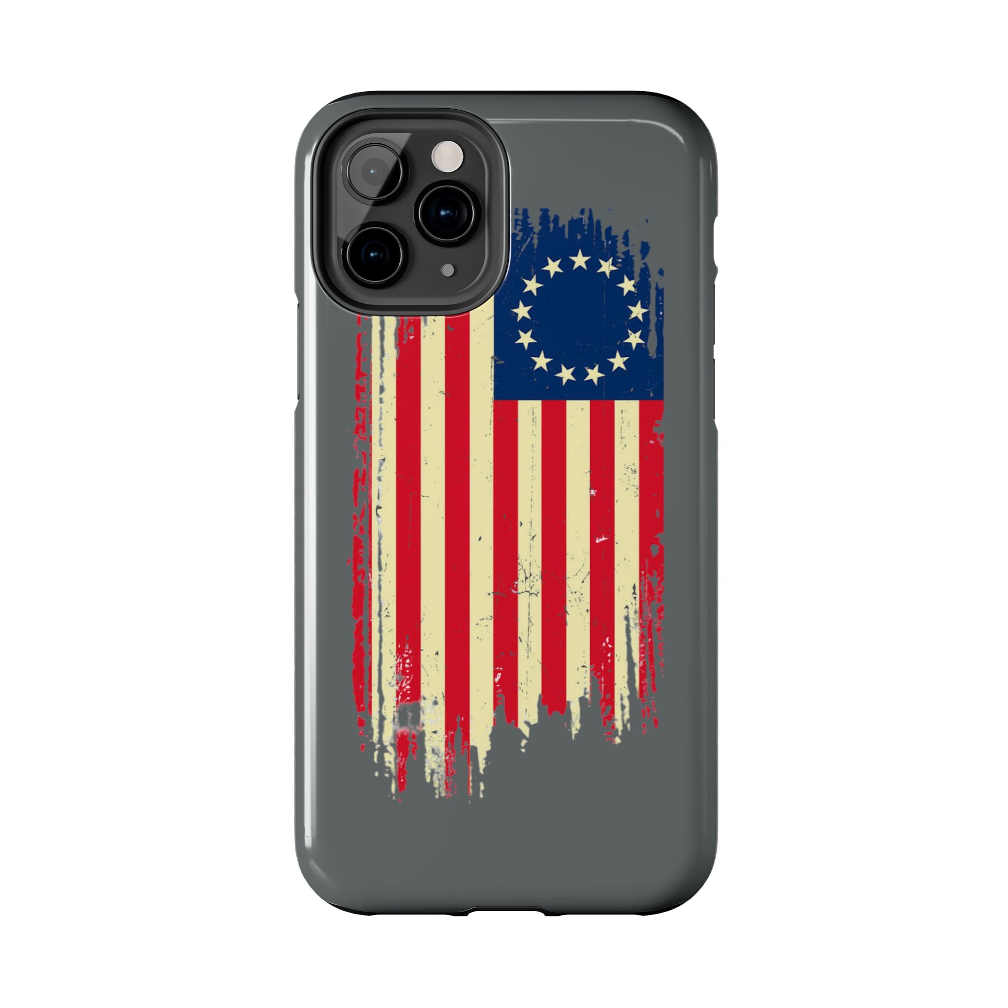Patriotic Phone Cases with Vintage Flag Design, Tough Case for Independence Day, Memorial Day, 4th of July, Gift for Veterans, USA Pride
