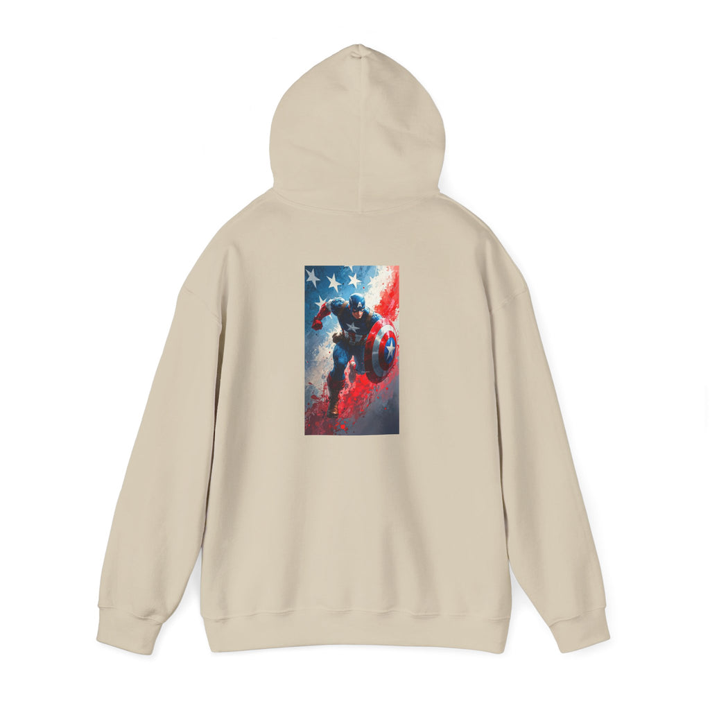 Hooded Sweatshirt - Captain America Design