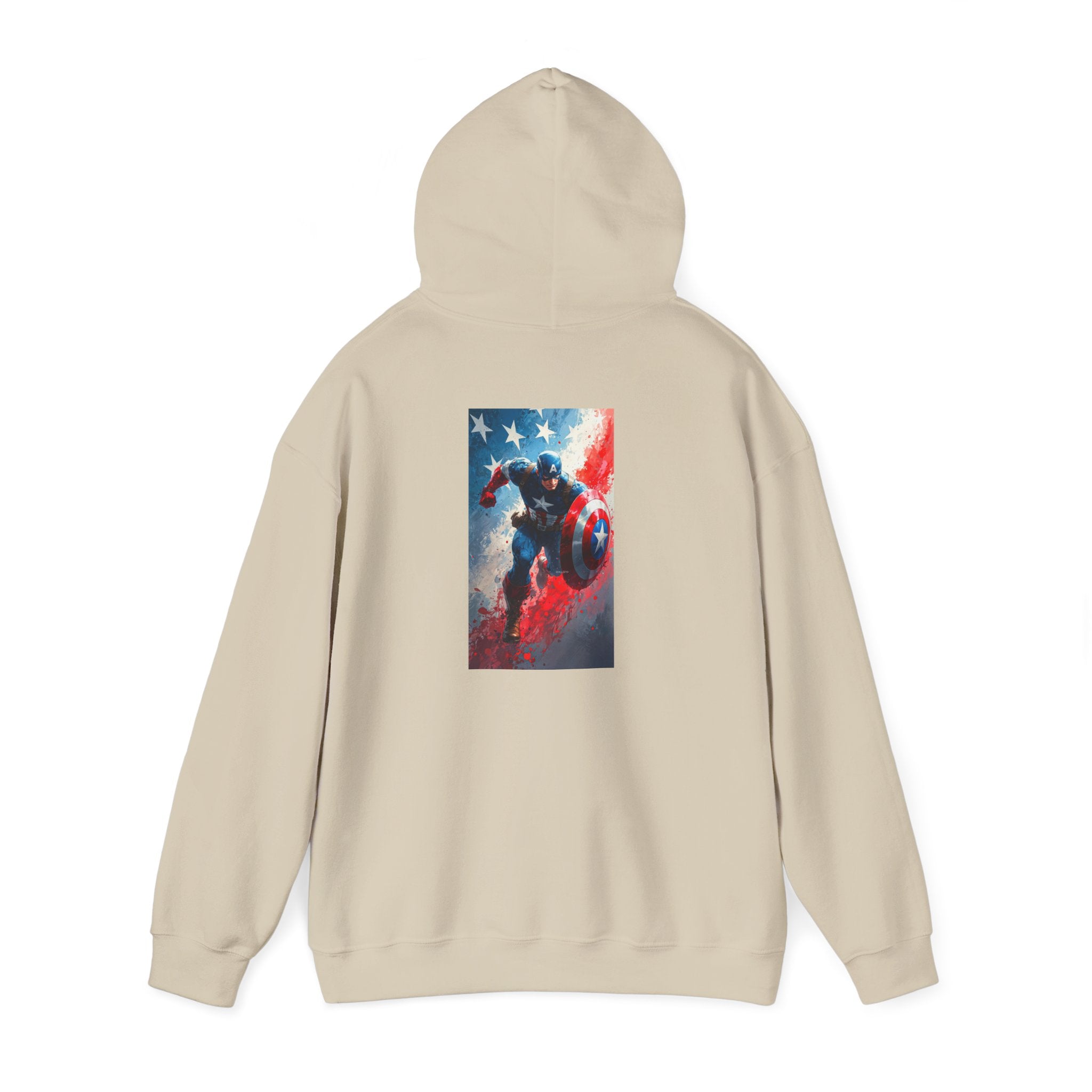 Hooded Sweatshirt - Captain America Design