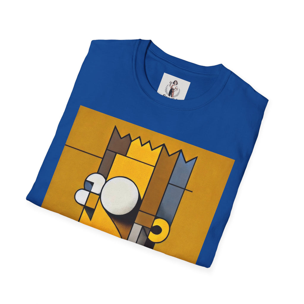 Bart Simpson TV Themed T-Shirt Unisex Softstyle T-Shirt