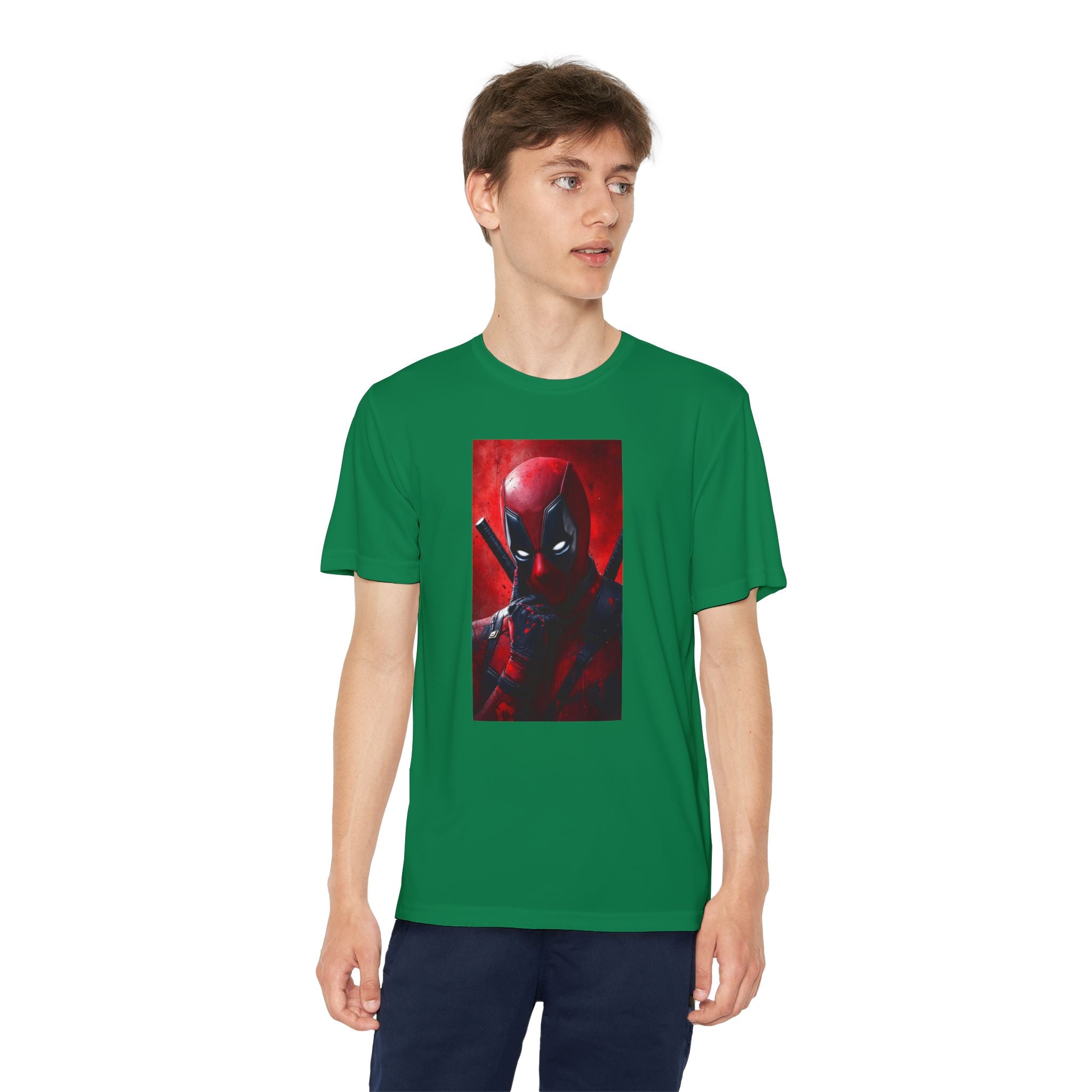Deadpool Superhero Marvel Patriotic, Kids Graphic T-Shirt, Boys Hero Top, Girls Comic Book Clothing, Birthday