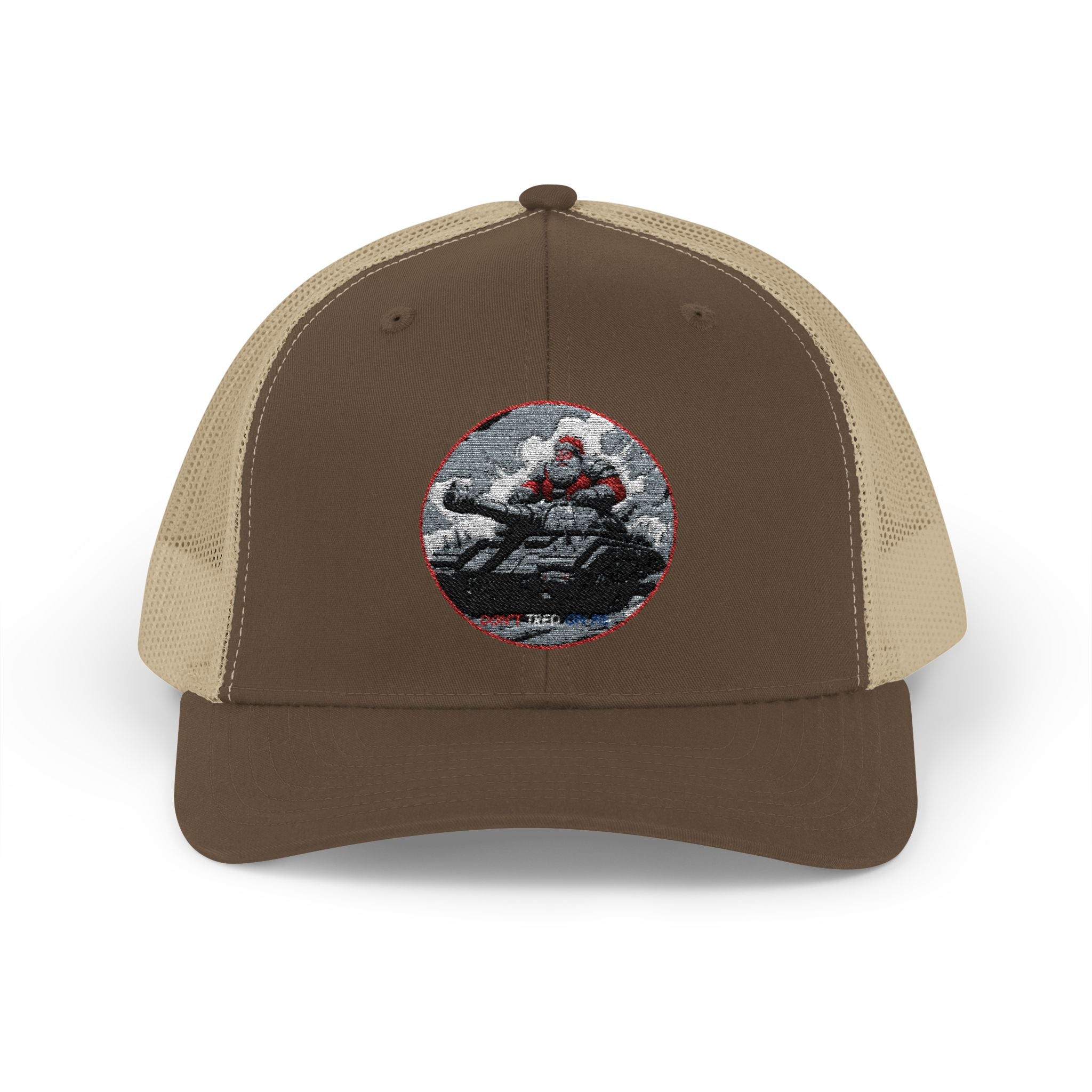 Santa Claus On A Tank Christmas Patriotic, Trucker Cap, Patriotic hat, Truckers Hat, Patriotic Accessories