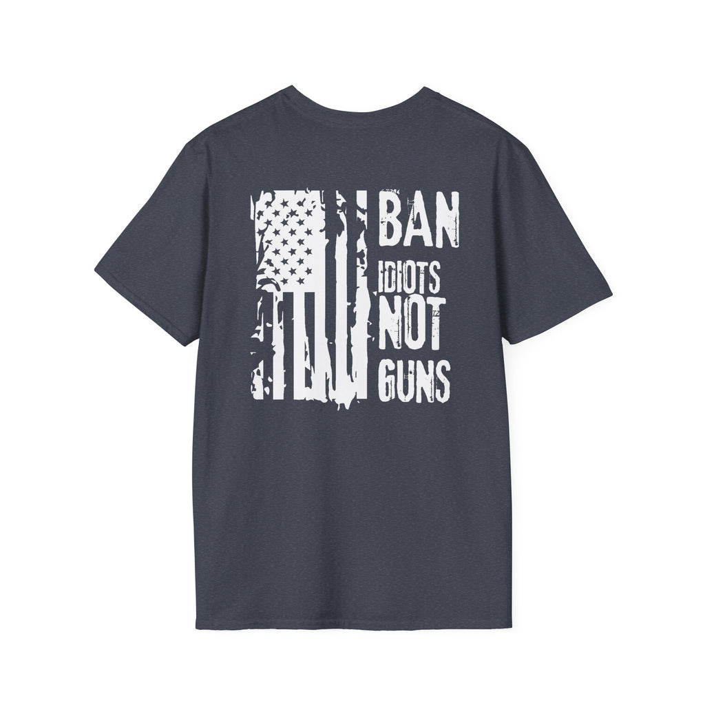 Ban Idiots Not Guns Patriotic Tshirt, American Flag Tee, 4th of July Shirt, Patriotic Graphic Tee, Unisex Patriotic