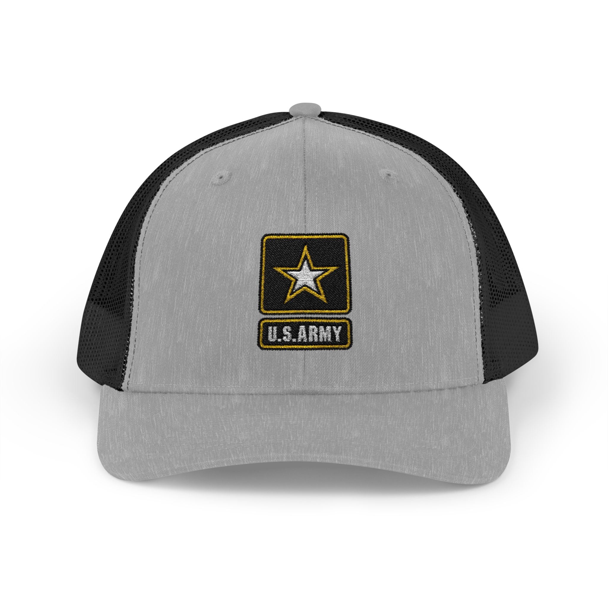 US Army Snapback Trucker Cap with Thin Red Line Design, Ideal for First Responders, Supportive Gifts, Memorials, Everyday Wear