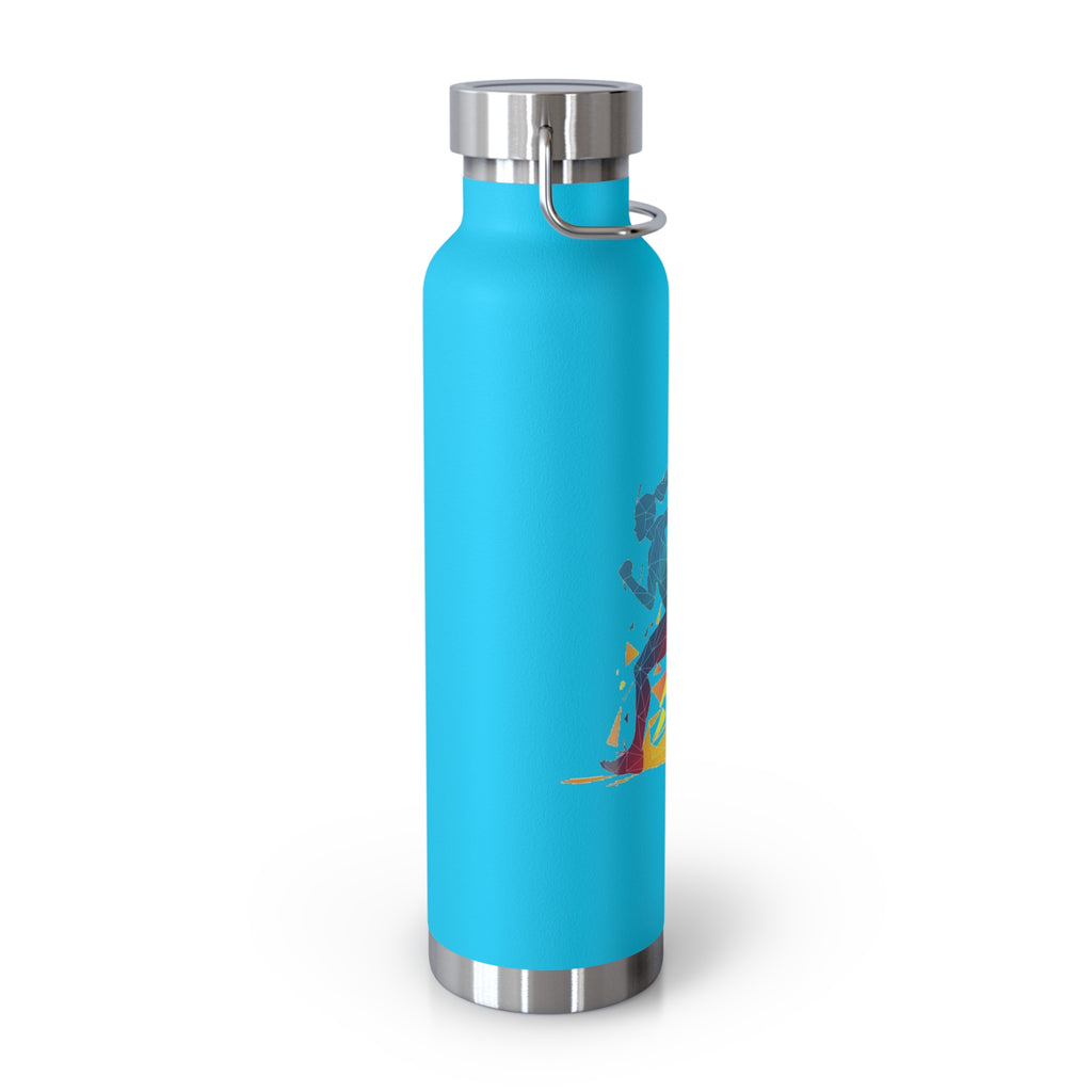 Woman Running Copper Insulated Water Bottle
