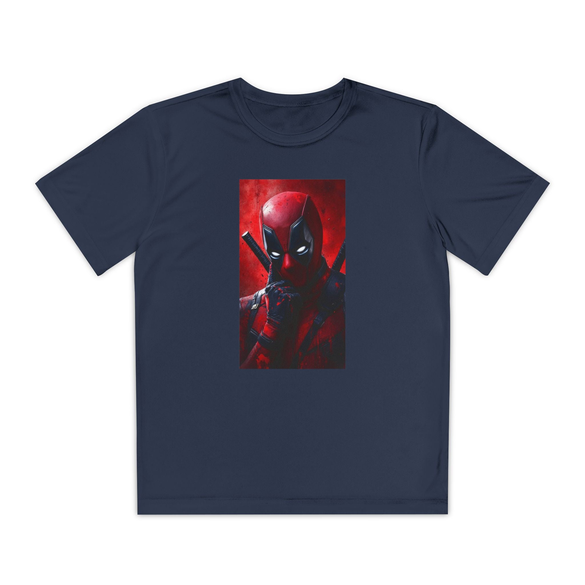 Deadpool Superhero Marvel Patriotic, Kids Graphic T-Shirt, Boys Hero Top, Girls Comic Book Clothing, Birthday
