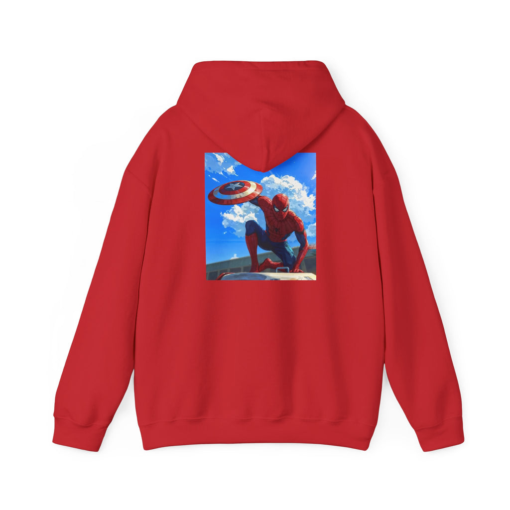 Hooded Sweatshirt - Spiderman Design