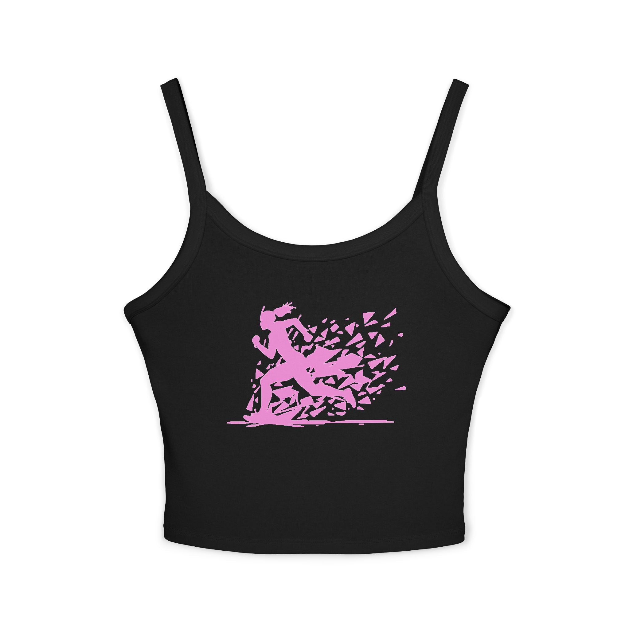 Running Woman Tank Top, Athletic Workout Top, Fitness Sleeveless Shirt, Jogging Muscle Tee, Exercise Gym Cami