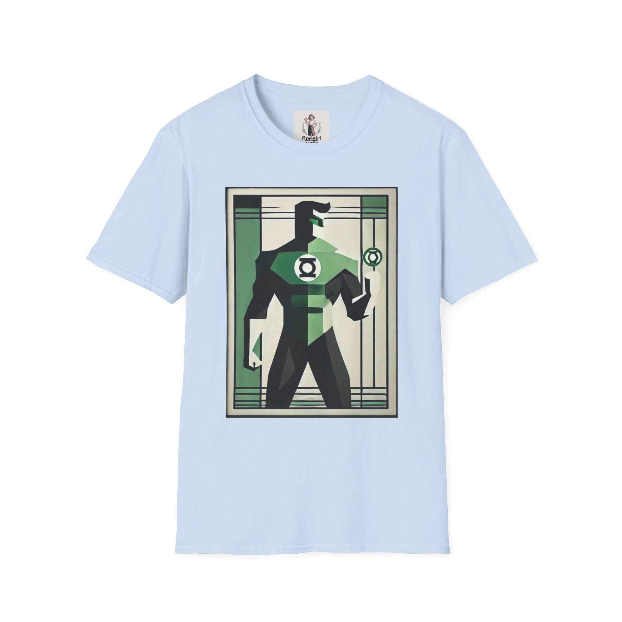 Green Lantern Superhero Marvel Unisex Softstyle T-Shirt, Comic Book Tee, Graphic Novel Shirt, Geeky Clothing, Cosplay Costume Top