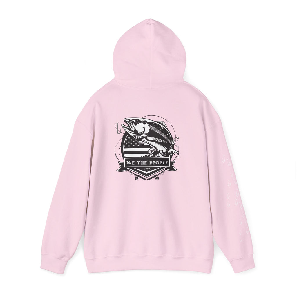 Fishing Patriotic Hoodie | Fishing Flag Hoodie, American Fishing Sweatshirt