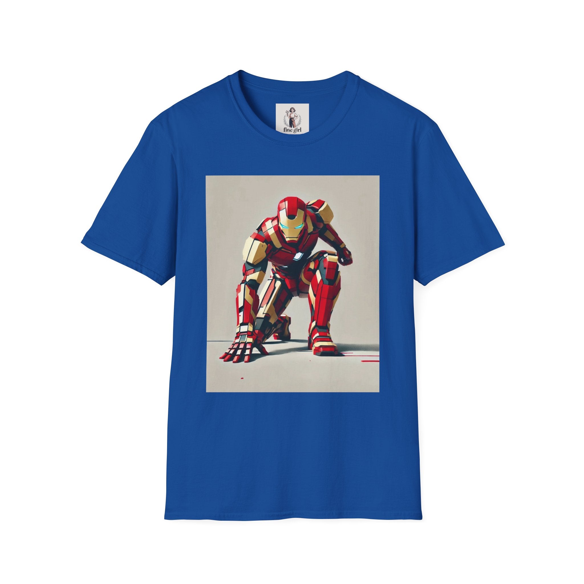 Ironman Superhero Marvel Unisex Softstyle T-Shirt, Comic Book Tee, Geeky Clothing, Cosplay Costume Top