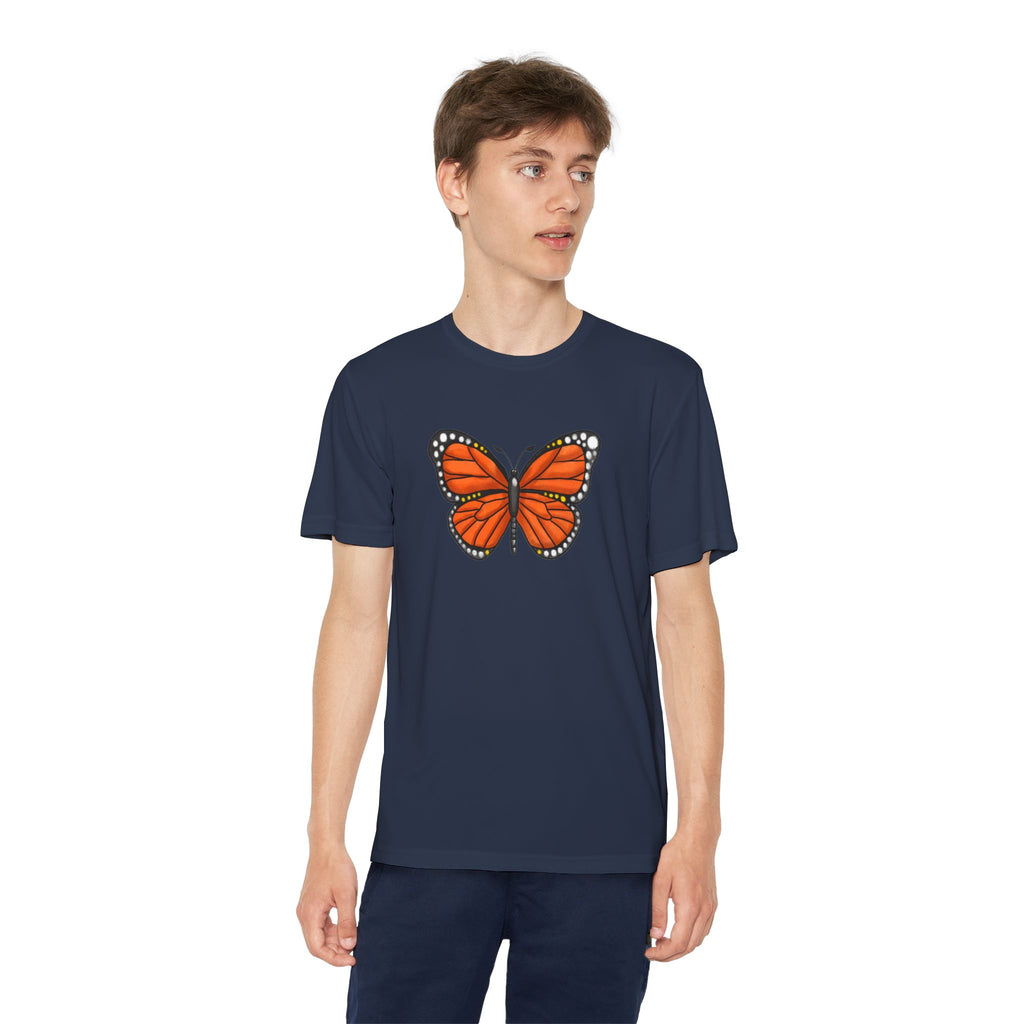 Butterffy Youth T-Shirt Sports Graphic Tee, Cool Athletic Shirt for Kids, Perfect for Sports Events, Team Spirit