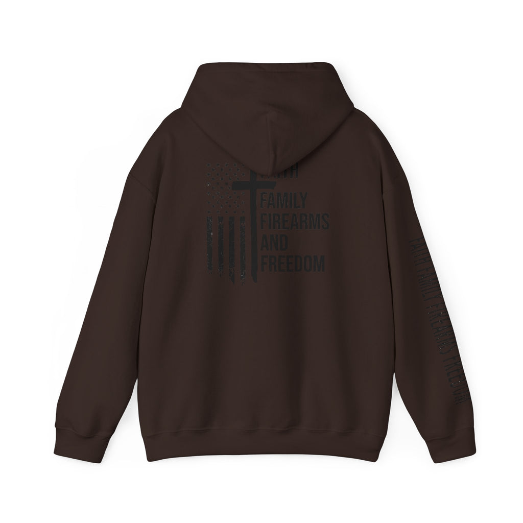 Faith Family Firearms Freedom  Patriotic Hoodie Rebel Spirit Unisex Hoodie