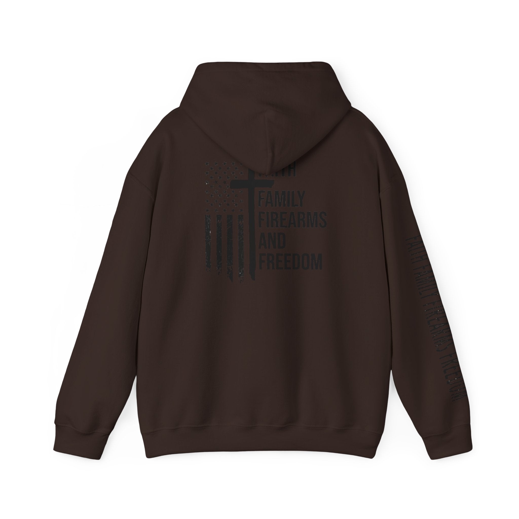 Faith Family Firearms Freedom  Patriotic Hoodie Rebel Spirit Unisex Hoodie