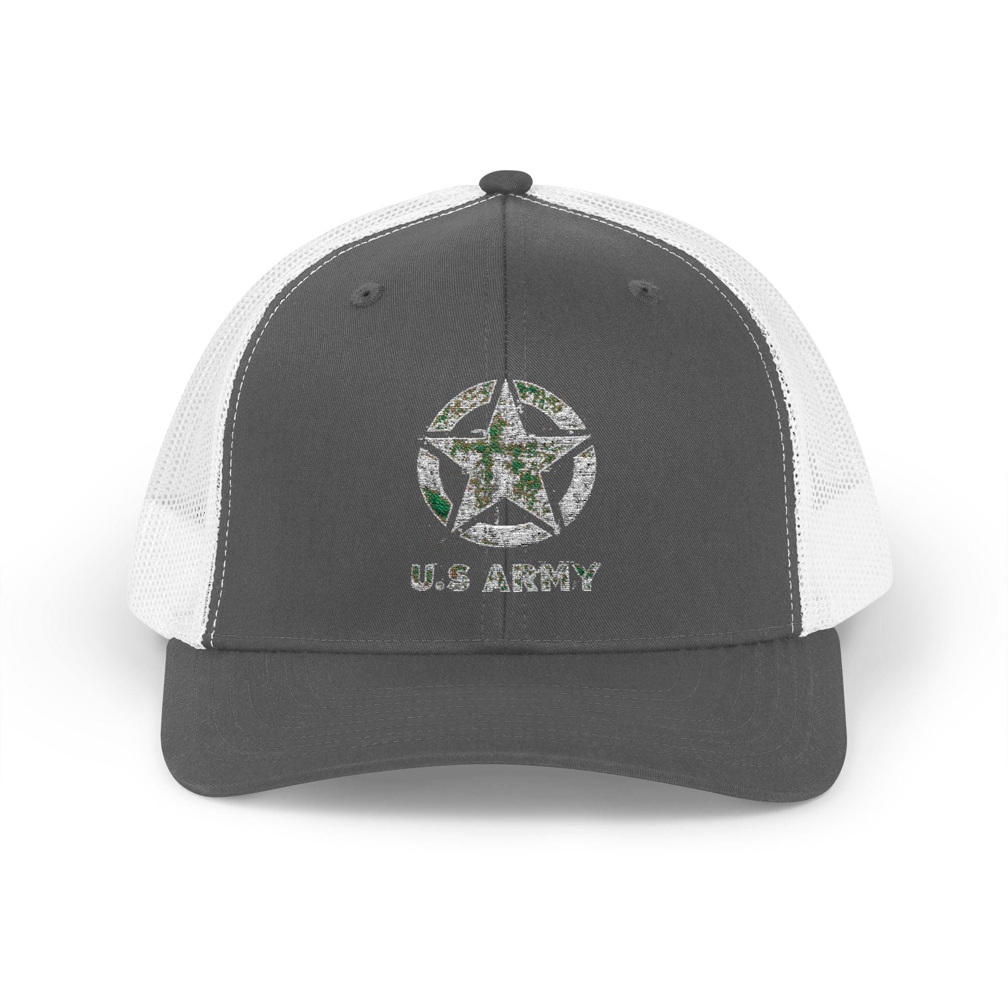 US Army Patriotic Snapback Trucker Cap with Thin Red Line Design, Ideal for First Responders, Supportive Gifts, Memorials, Everyday Wear