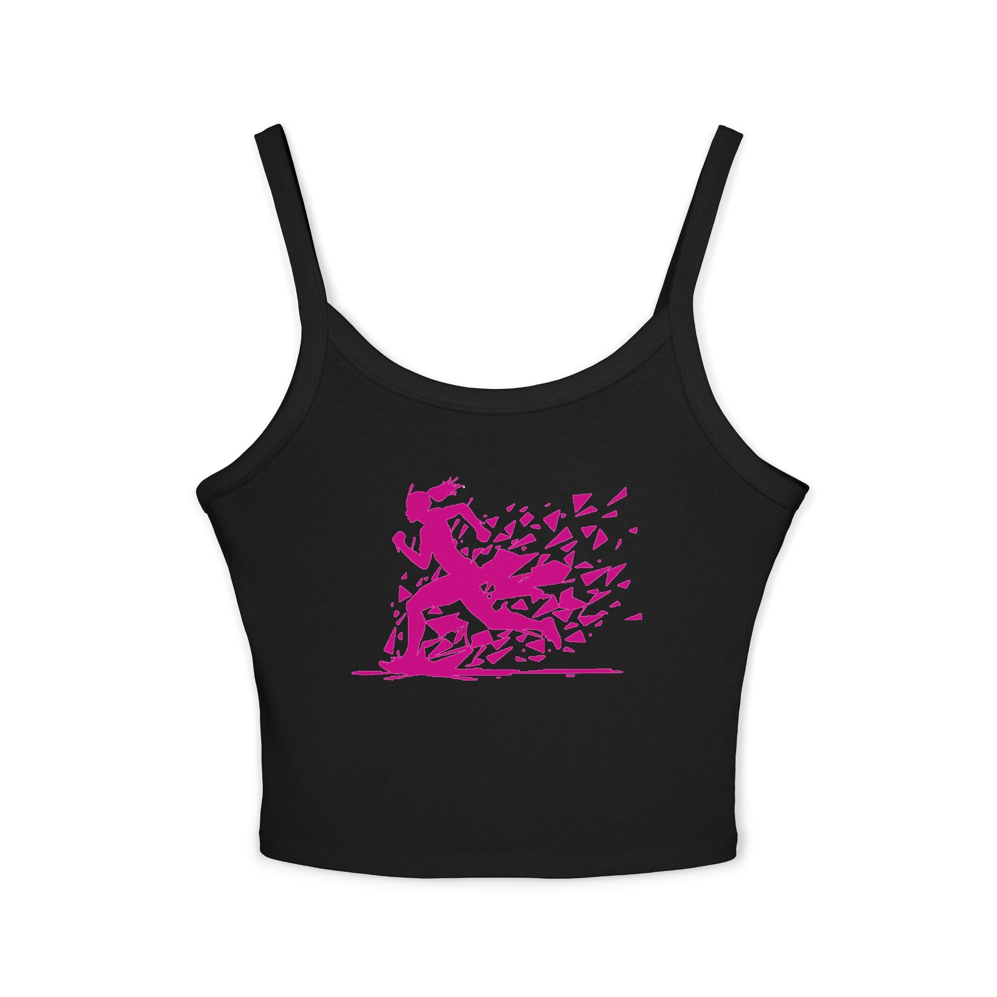 Running Woman Tank Top, Athletic Workout Top, Fitness Sleeveless Shirt, Jogging Muscle Tee, Exercise Gym Cami