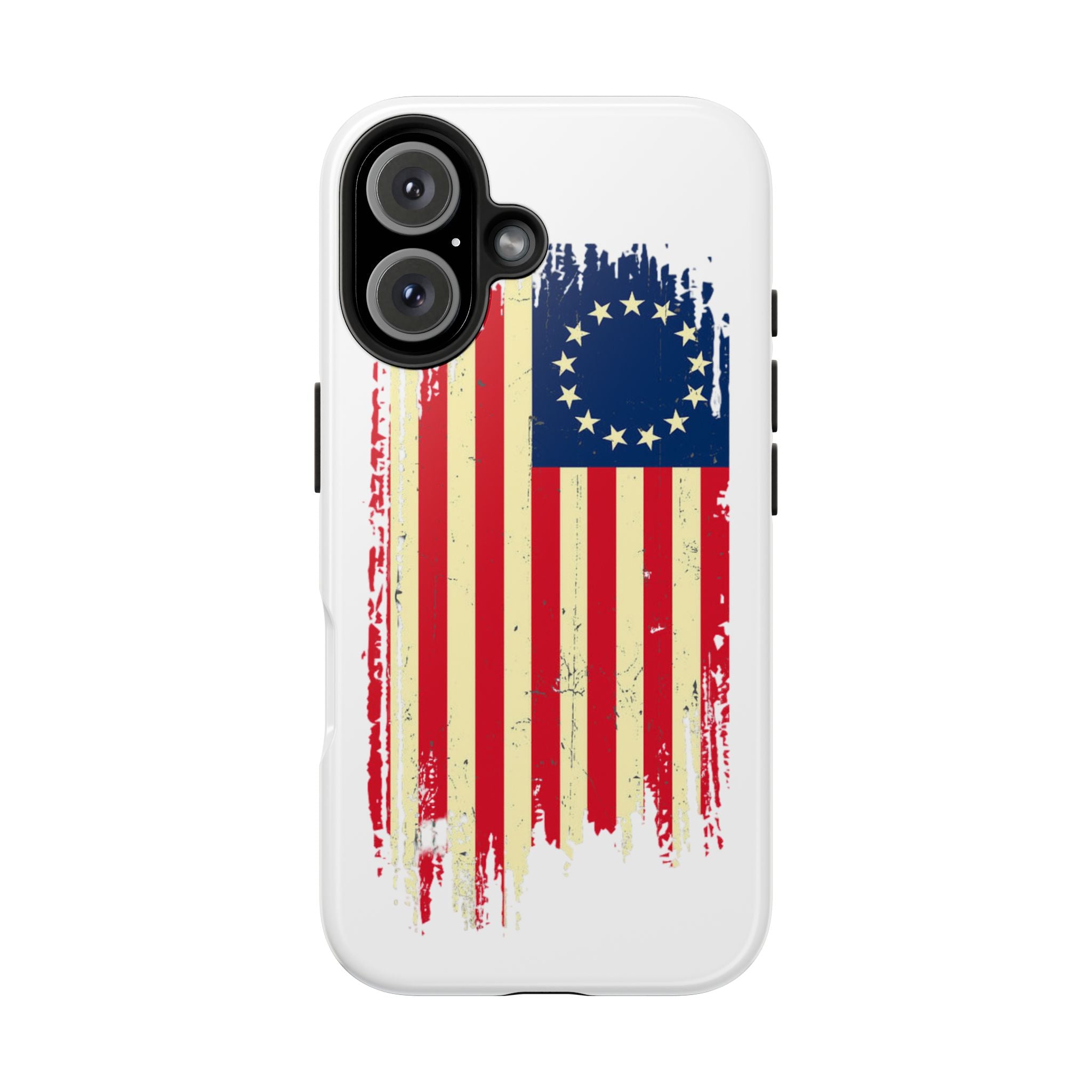 Patriotic Phone Cases with Vintage Flag Design, Tough Case for Independence Day, Memorial Day, 4th of July, Gift for Veterans, USA Pride