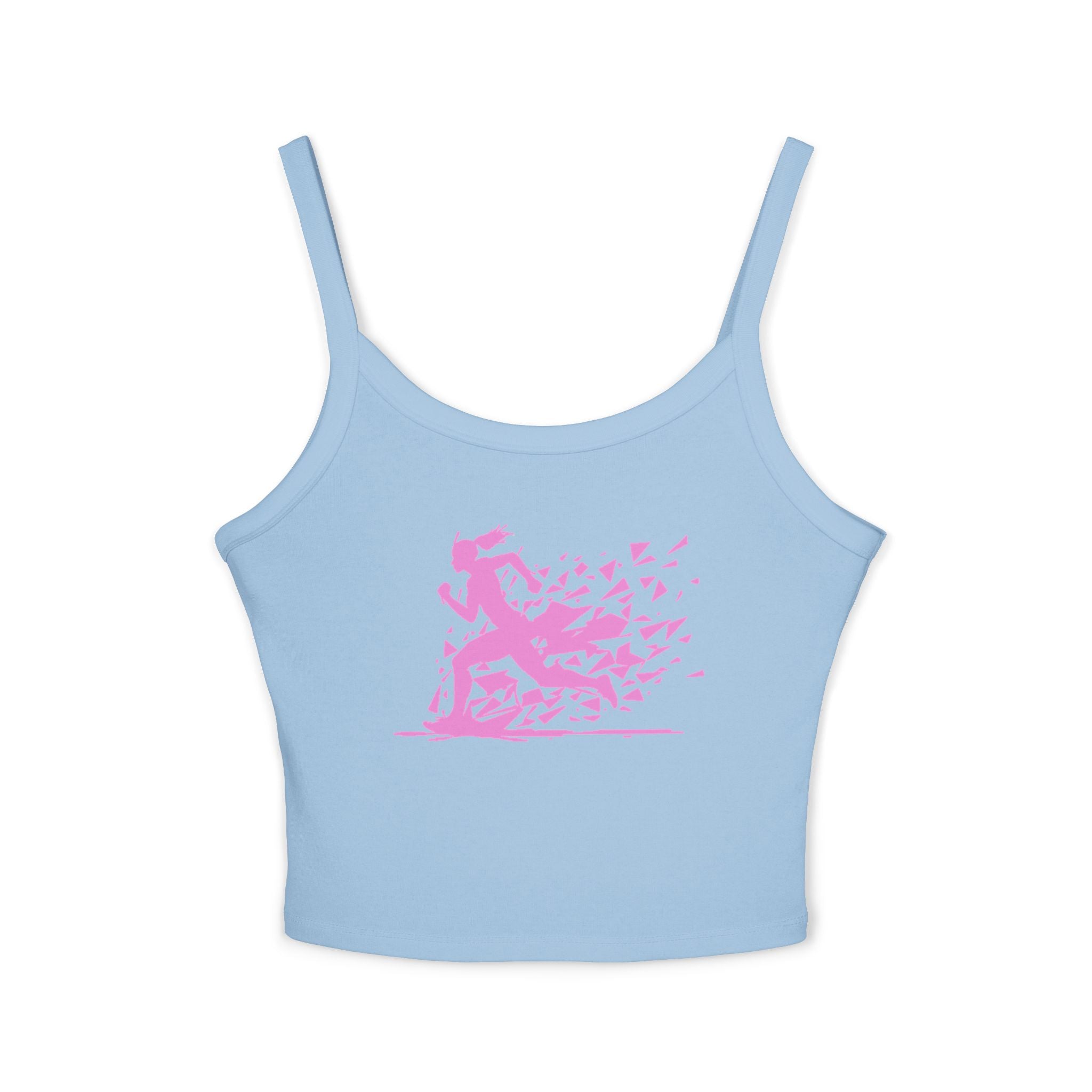 Running Woman Tank Top, Athletic Workout Top, Fitness Sleeveless Shirt, Jogging Muscle Tee, Exercise Gym Cami
