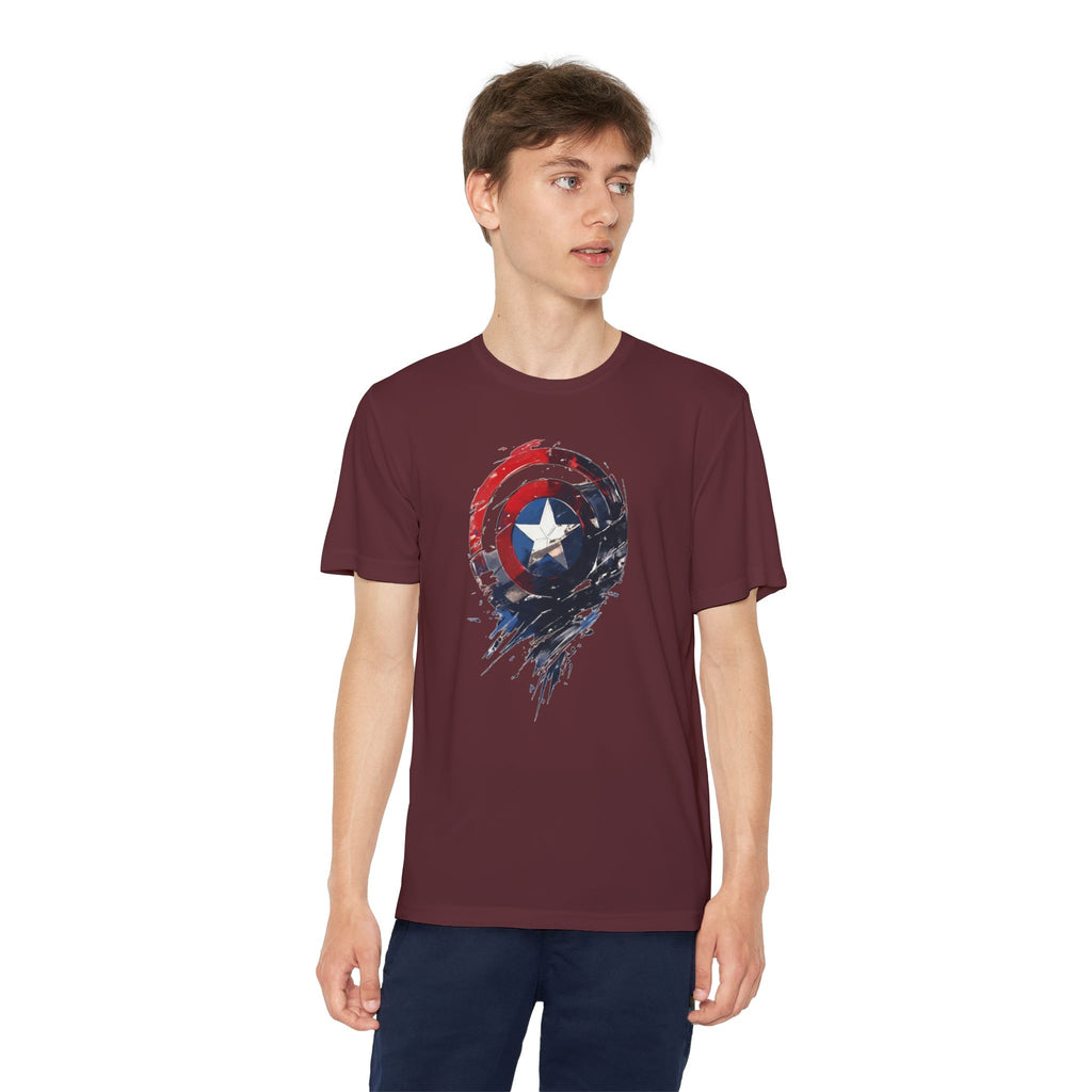 Advengers Youth T-Shirt Sports Graphic Tee, Cool Athletic Shirt for Kids