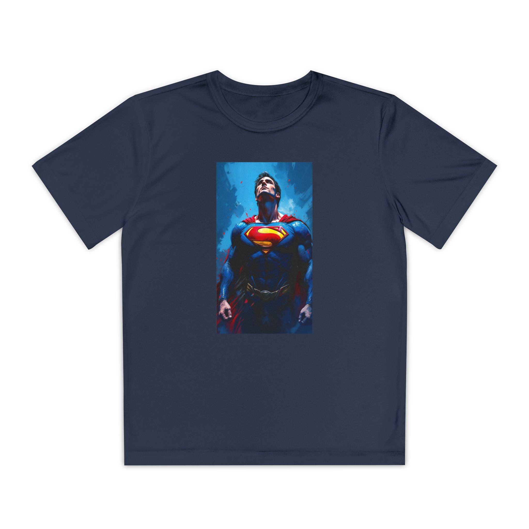 Superman Superhero Marvel T-Shirt, Youth Competitor Tee,  Kids Comic Book Hero Top, Children's Graphic Tee, Youth Super Power T-Shirt