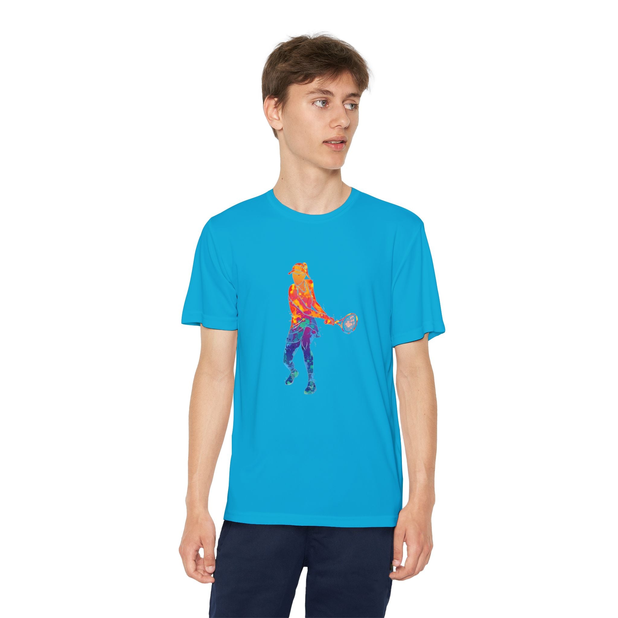 Tennis Youth Sports Graphic Tee, Cool Athletic Shirt for Kids, Perfect for Sports Events, Team Spirit, Birthday Gift, Summer Activities