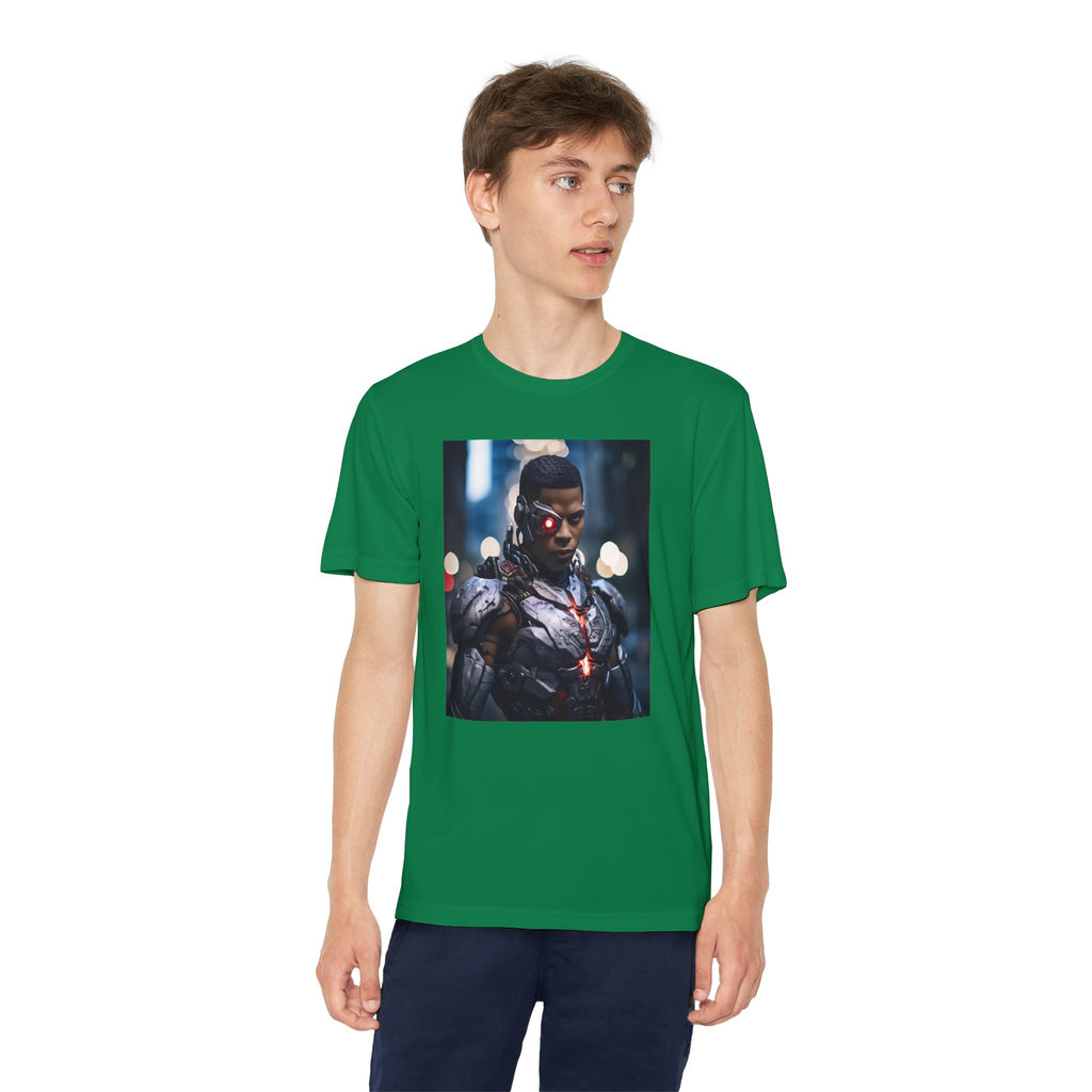 Cyborg Superhero Marvel Patriotic, Kids Graphic T-Shirt, Boys Hero Top, Girls Comic Book Clothing, Birthday