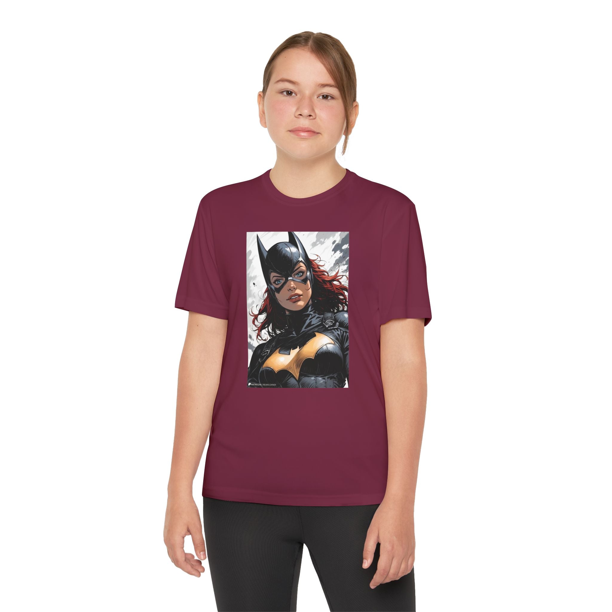 Superhero Youth T-Shirt Sports Graphic Tee, Cool Athletic Shirt for Kids