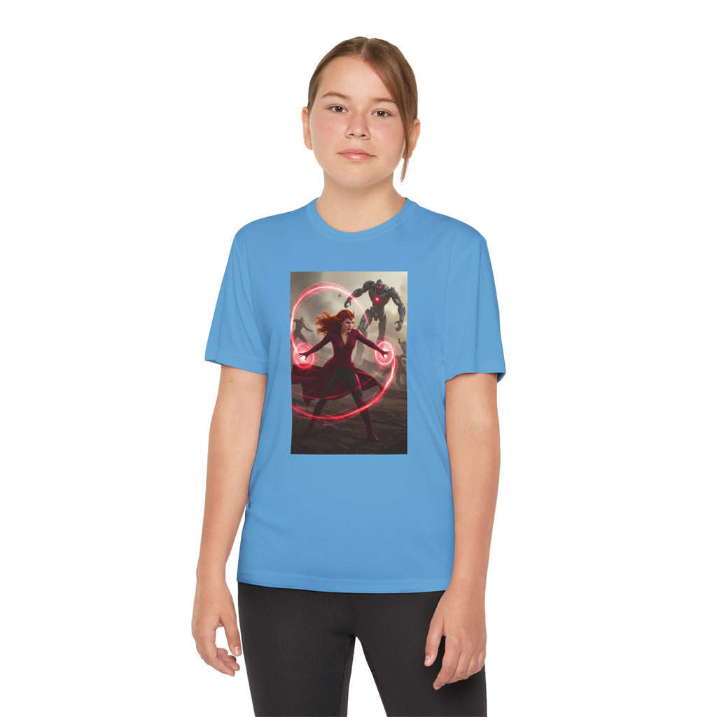 Superhero Youth T-Shirt Sports Graphic Tee, Cool Athletic Shirt for Kids