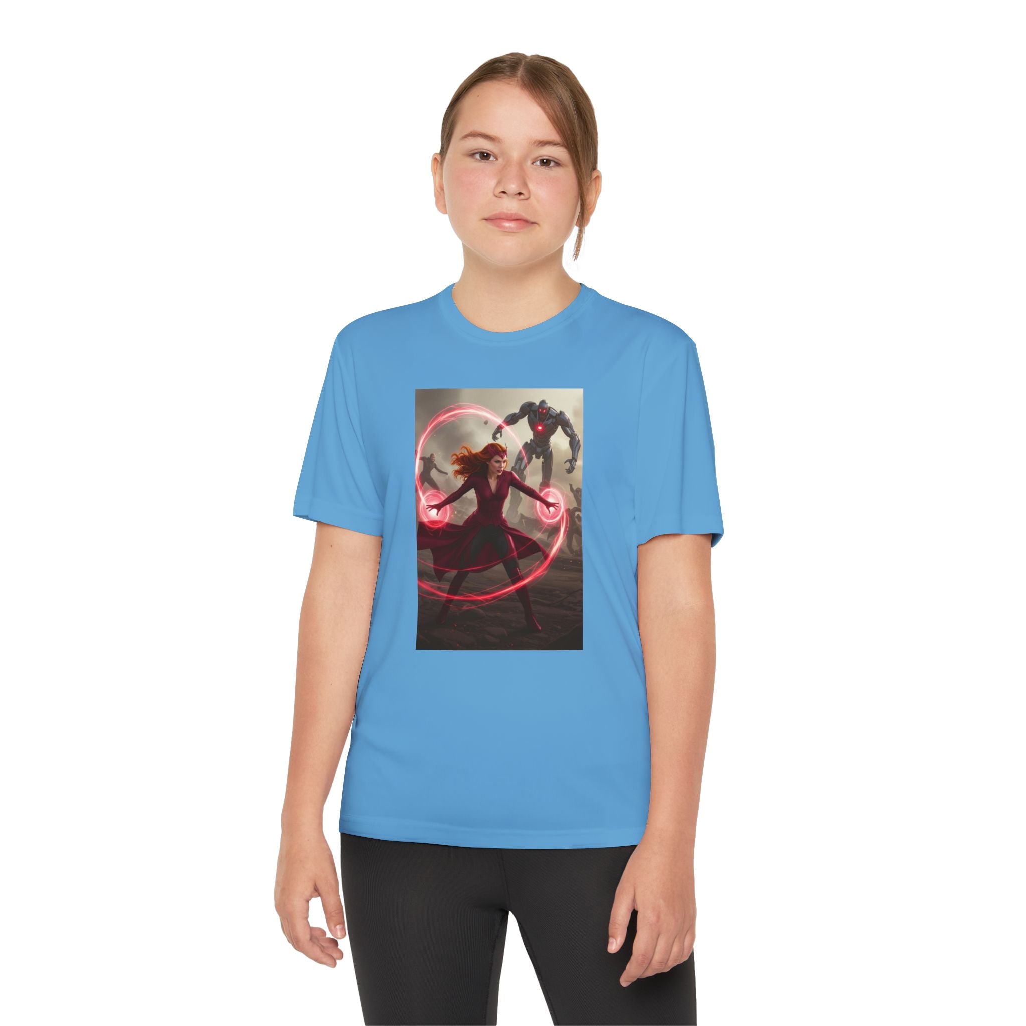 Superhero Youth T-Shirt Sports Graphic Tee, Cool Athletic Shirt for Kids