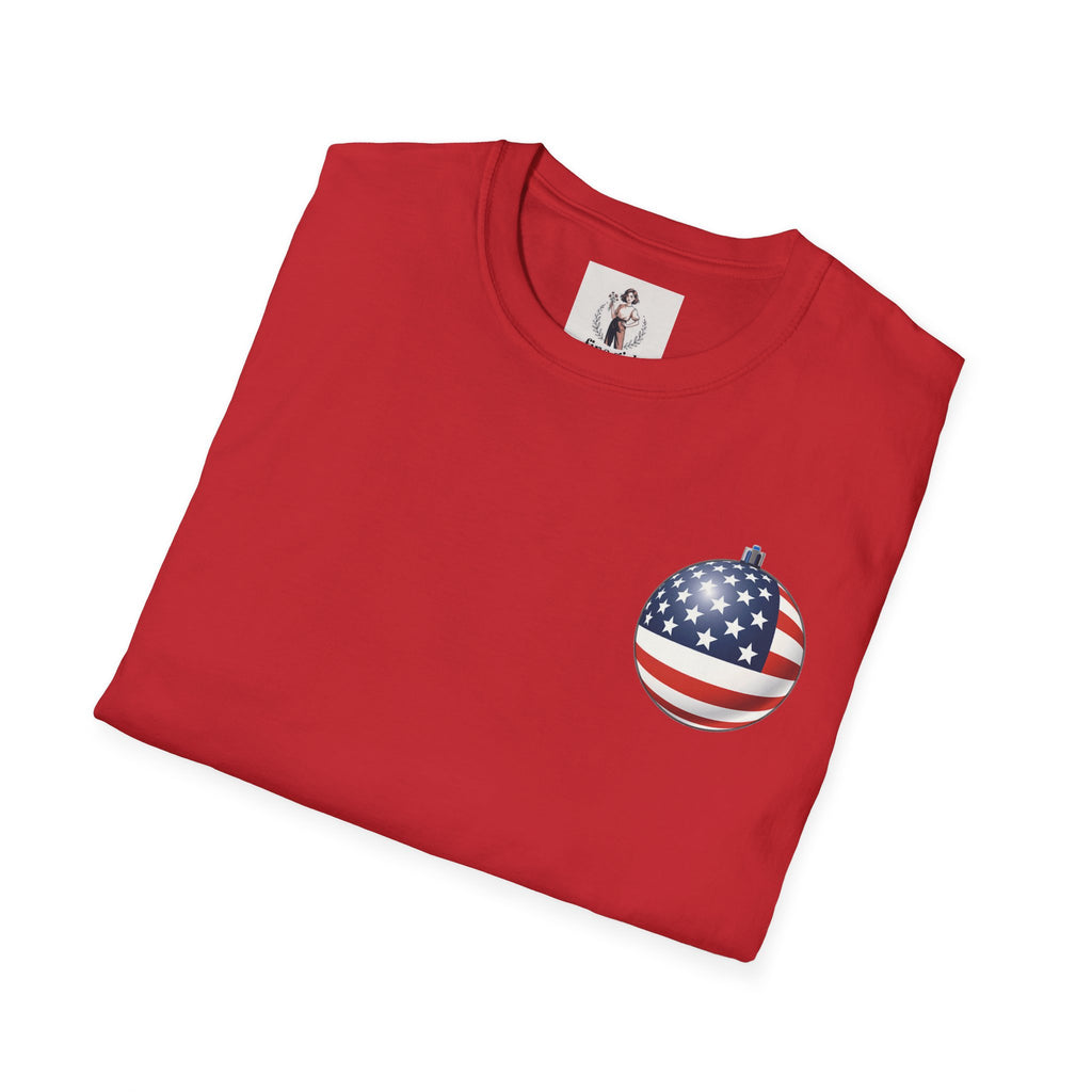 Santa Claus On A Tank Christmas ~ Unisex Softstyle T-Shirt