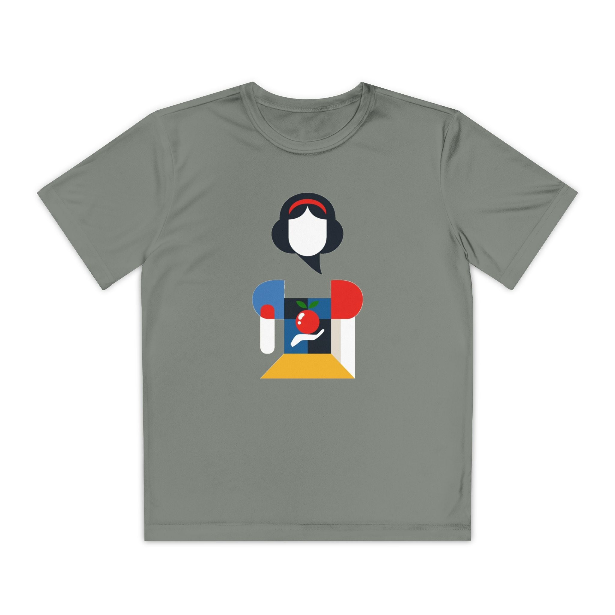 Snow White Youth T-Shirt Sports Graphic Tee, Cool Athletic Shirt for Kids, Perfect for Sports Events, Team Spirit