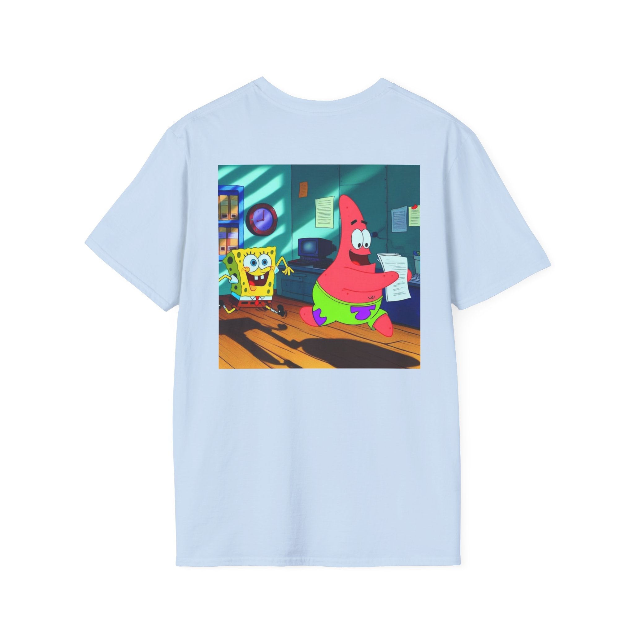 SpongeBob SquarePants Kids T-Shirt, Mr Krabs Squidward Patrick Star Youth Tee, Nickelodeon Children's TV Shirt, Unisex Softstyle