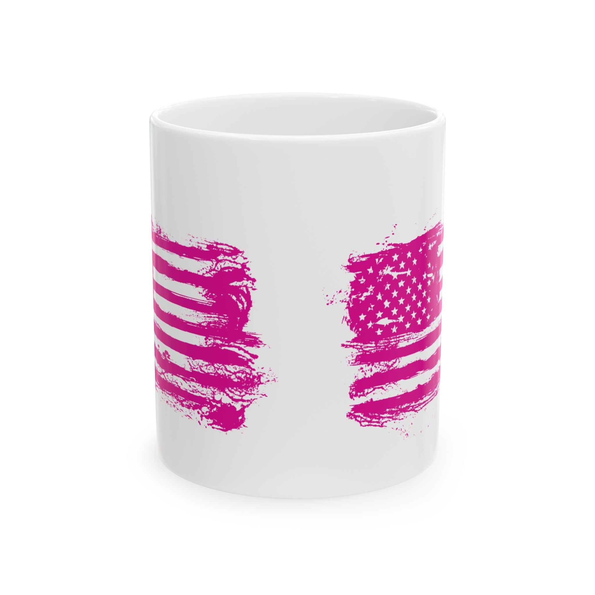 USA Pink Flag Patriotic Mug
