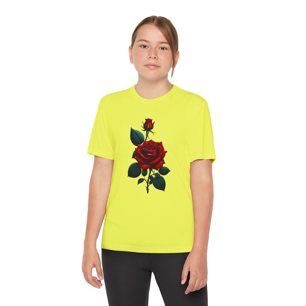 Flower Youth Tshirt, Girls Floral Tee, Kids Spring Shirt, Children's Botanical Top, Teen Blossom T-Shirt