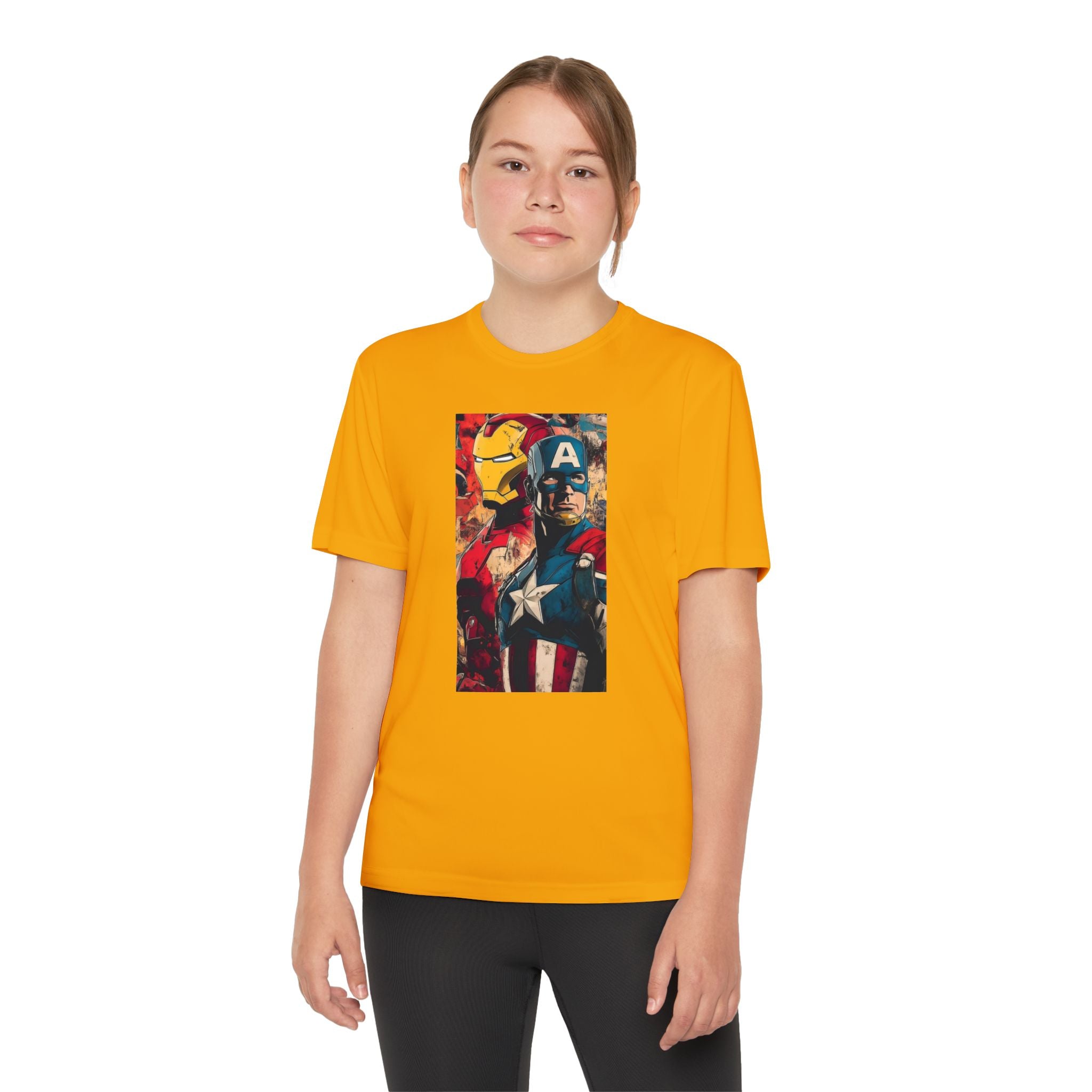 Advengers Youth T-Shirt Sports Graphic Tee, Cool Athletic Shirt for Kids, Perfect for Sports Events, Team Spirit