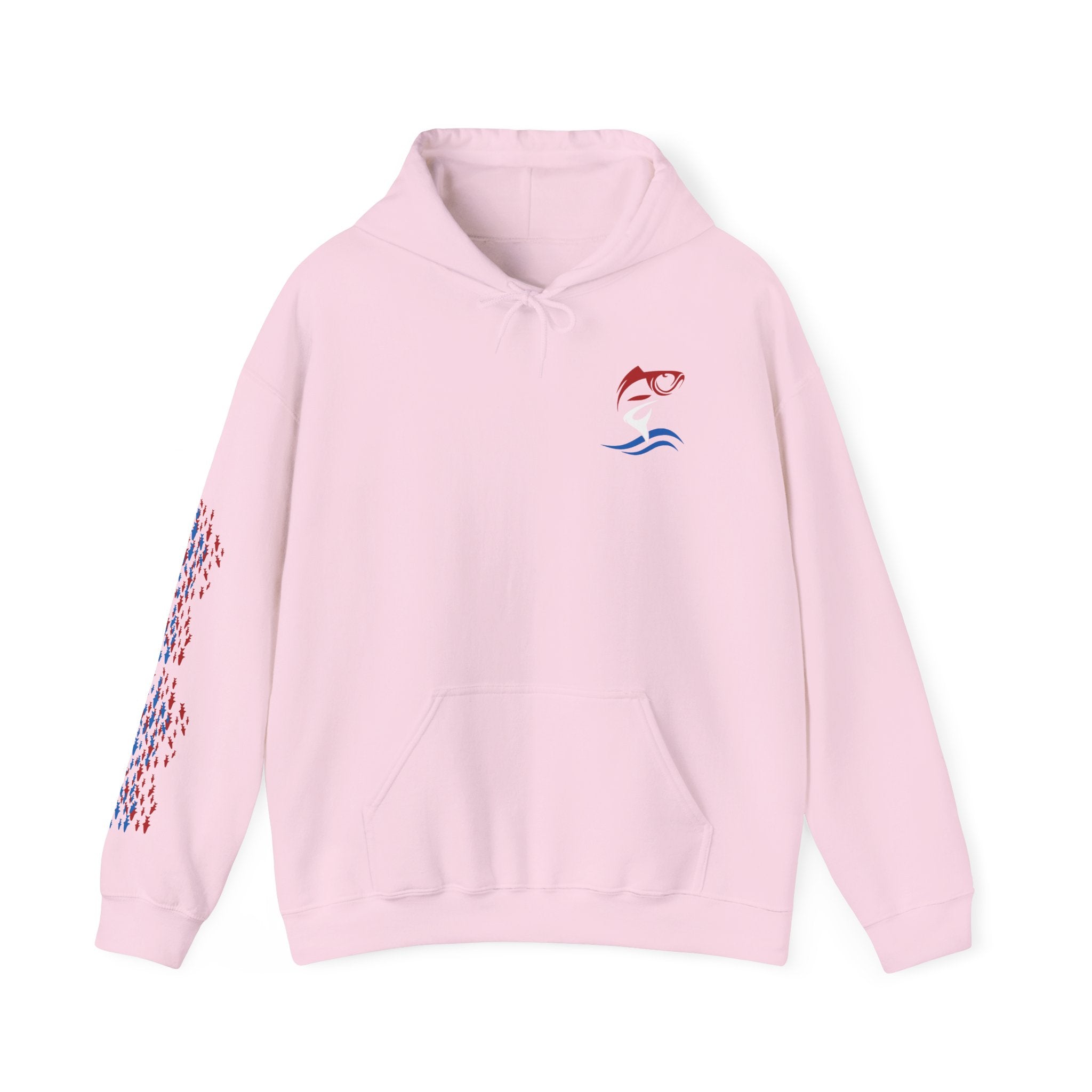 Fishing Patriotic Hoodie, American Flag Sweatshirt, Fisherman Gift, Outdoor Fishing Apparel, USA Pride Jumper