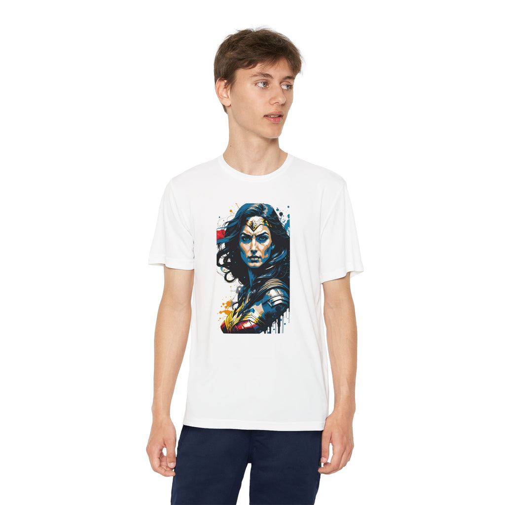 Superhero Youth T-Shirt Sports Graphic Tee, Cool Athletic Shirt for Kids