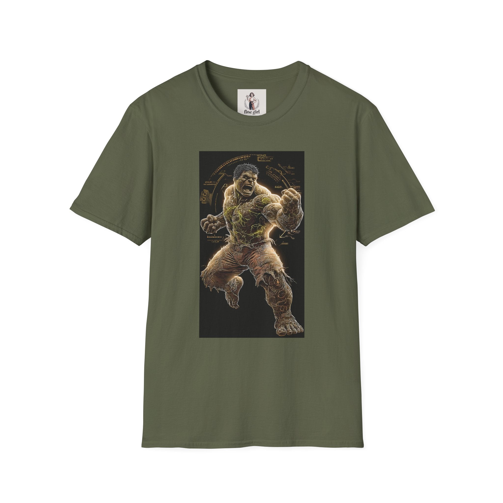 The Incredible Hulk Superhero Marvel Unisex Softstyle T-Shirt, Comic Book Tee, Geeky Clothing, Cosplay Costume Top