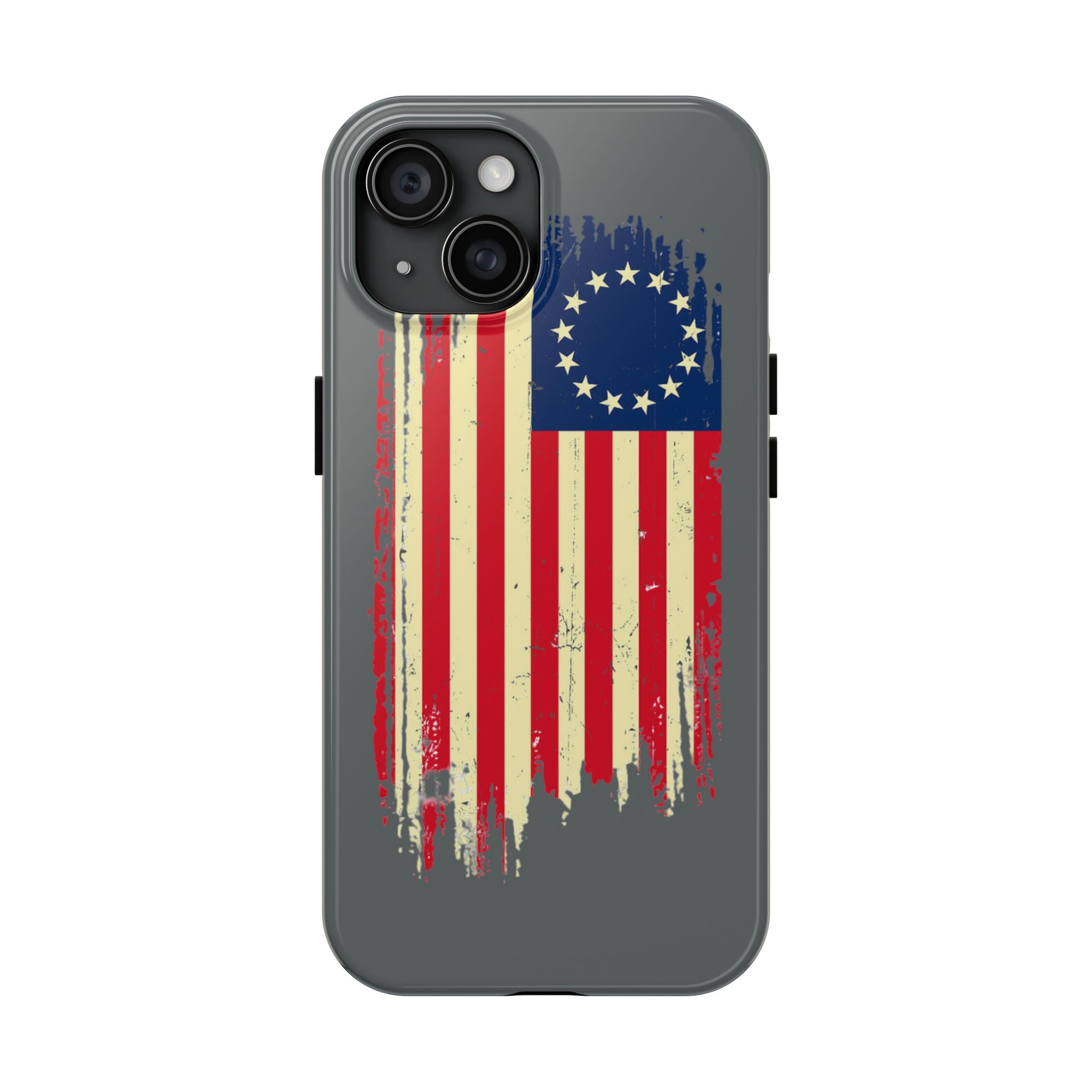 Patriotic Phone Cases with Vintage Flag Design, Tough Case for Independence Day, Memorial Day, 4th of July, Gift for Veterans, USA Pride