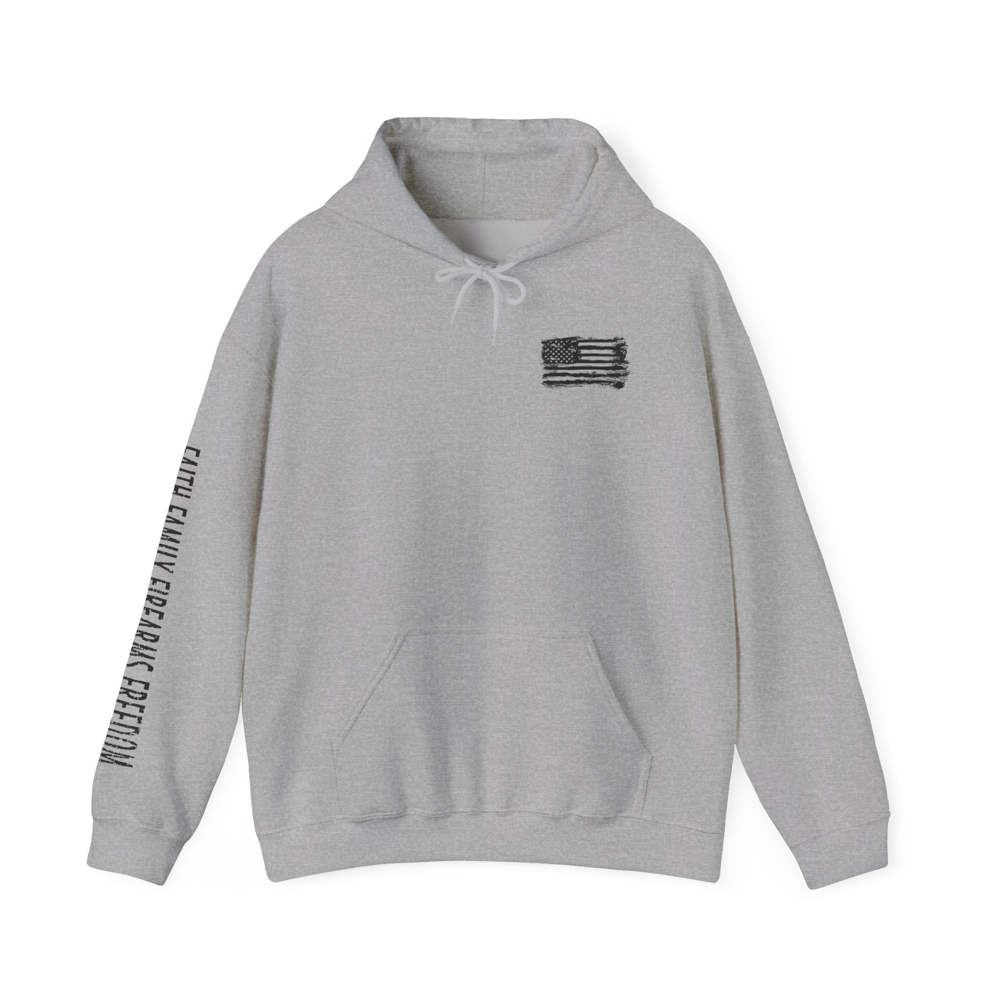 Faith Family Firearms Freedom  Patriotic Hoodie Rebel Spirit Unisex Hoodie