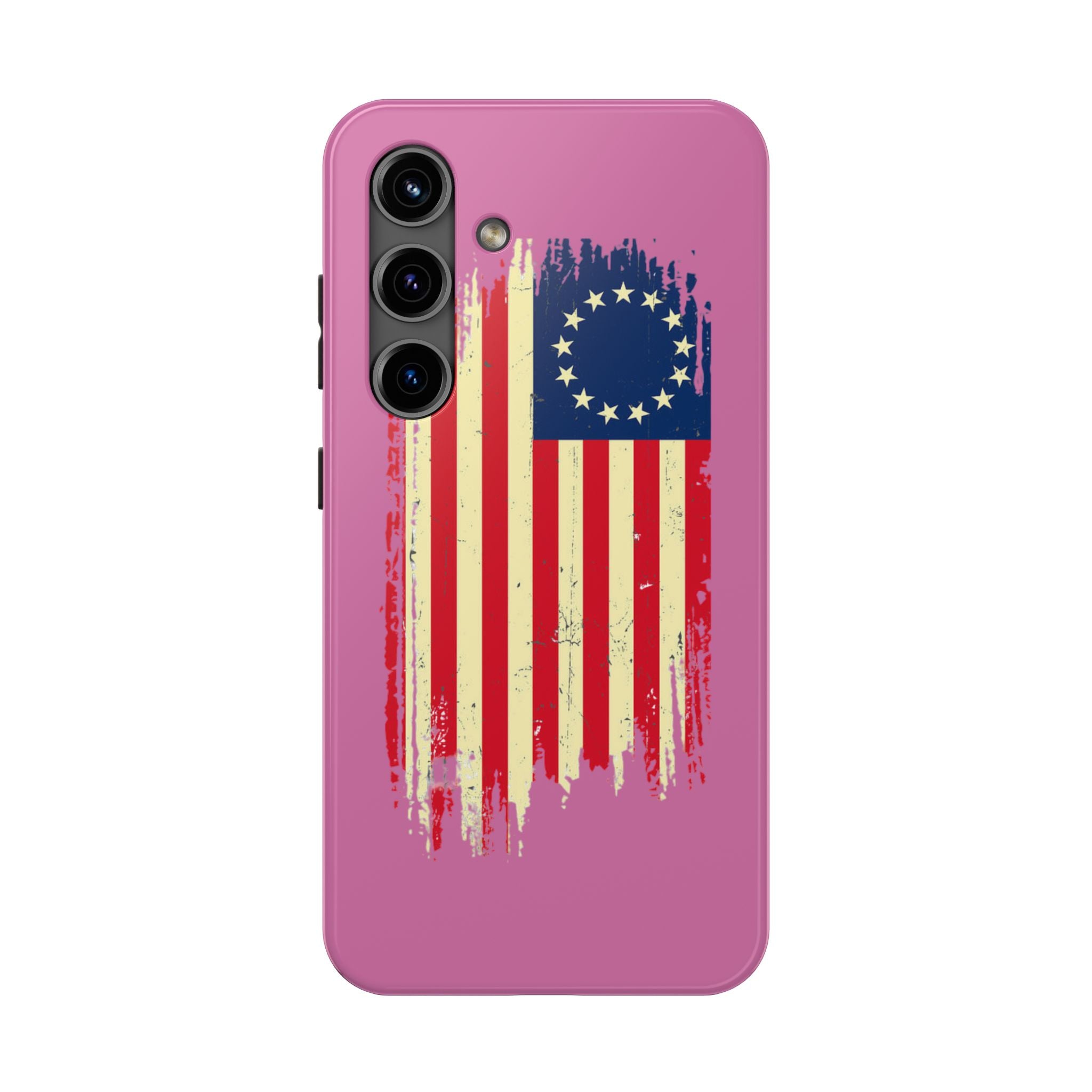 Patriotic Phone Cases with Vintage Flag Design, Tough Case for Independence Day, Memorial Day, 4th of July, Gift for Veterans, USA Pride