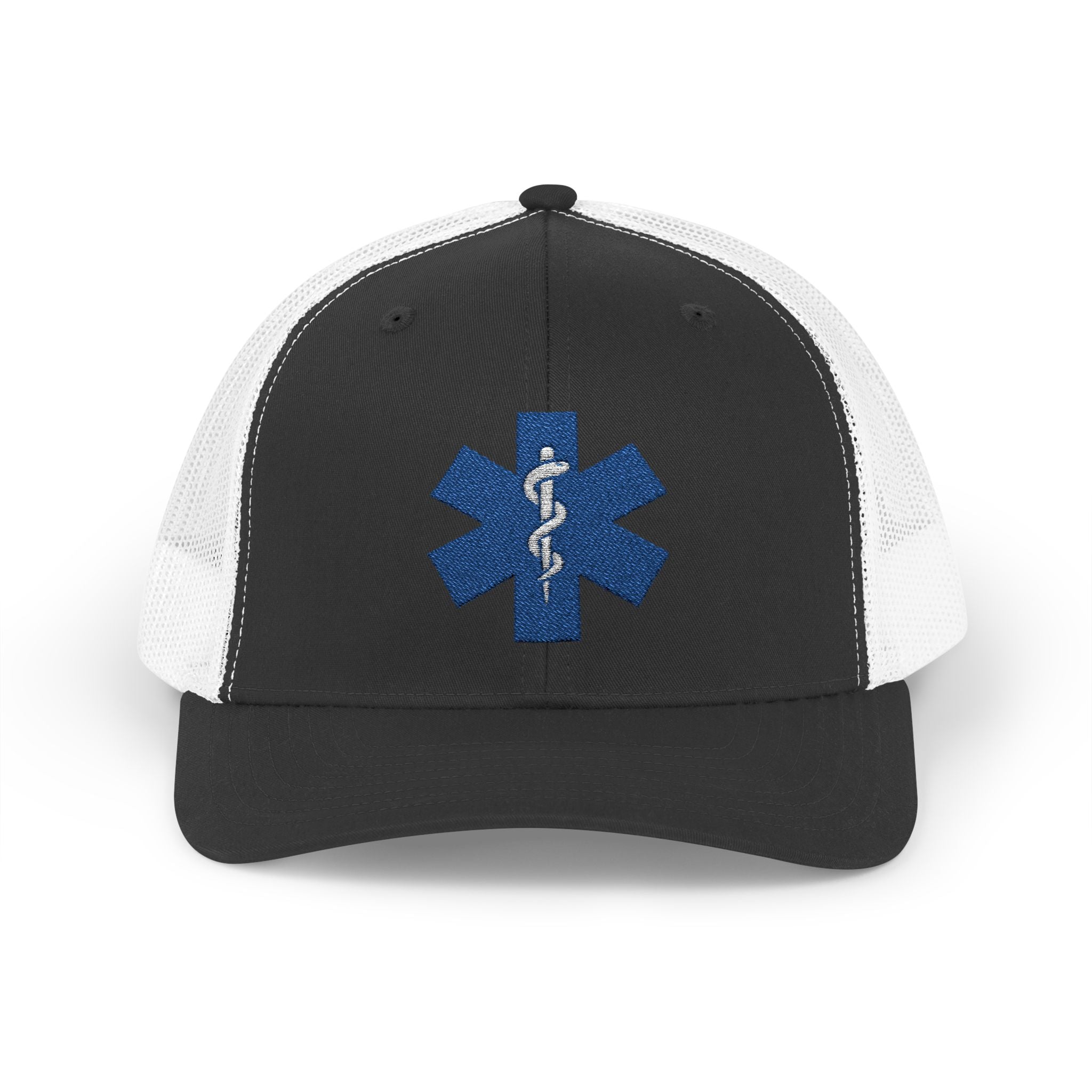 Paramedic Snapback Trucker Cap with Thin Red Line Design, Ideal for First Responders, Supportive Gifts, Memorials, Everyday Wear