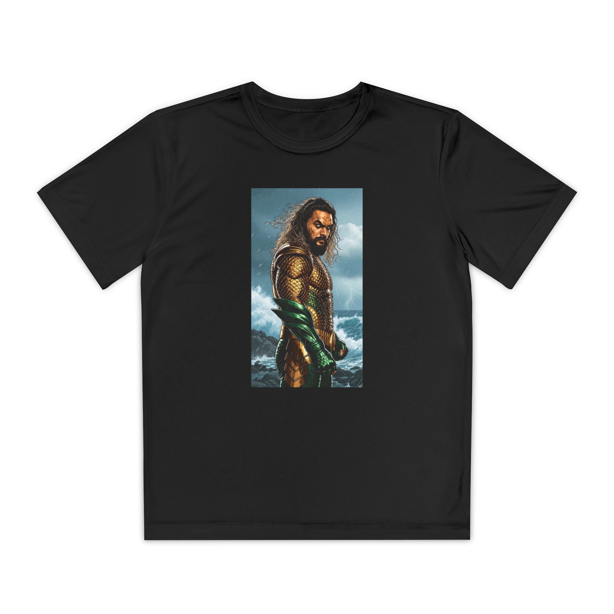 Aquaman Superhero Youth Tee, Kids Superhero Shirt, Child Aquaman T-shirt, Comic Book Tee, Superhero Fan Gift