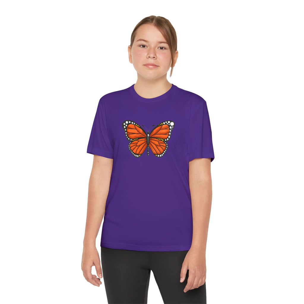 Butterffy Youth T-Shirt Sports Graphic Tee, Cool Athletic Shirt for Kids, Perfect for Sports Events, Team Spirit
