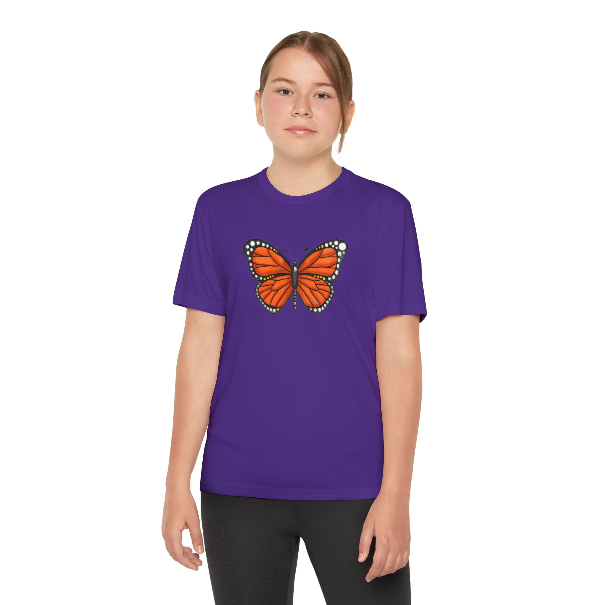 Butterffy Youth T-Shirt Sports Graphic Tee, Cool Athletic Shirt for Kids, Perfect for Sports Events, Team Spirit