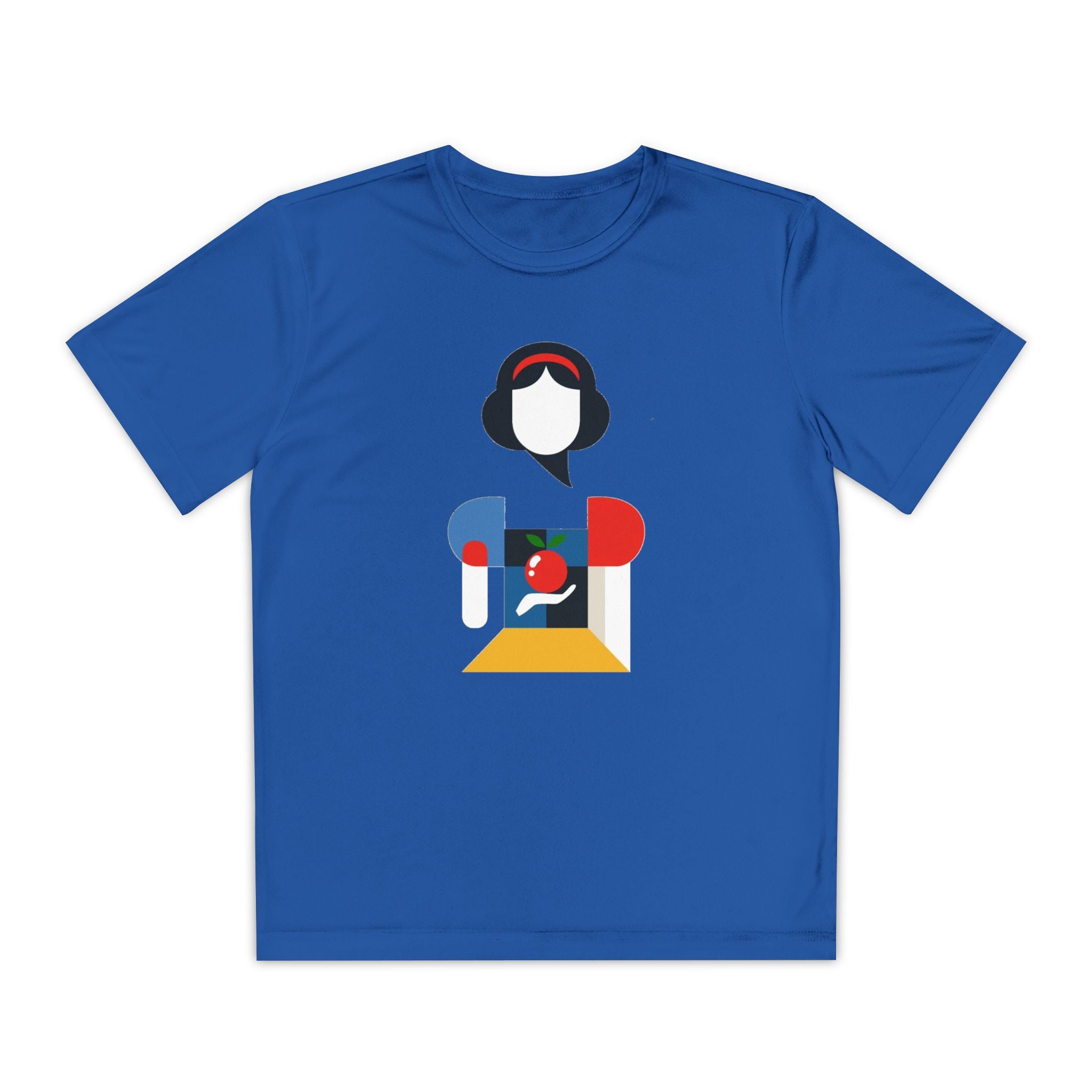 Snow White Youth T-Shirt Sports Graphic Tee, Cool Athletic Shirt for Kids, Perfect for Sports Events, Team Spirit
